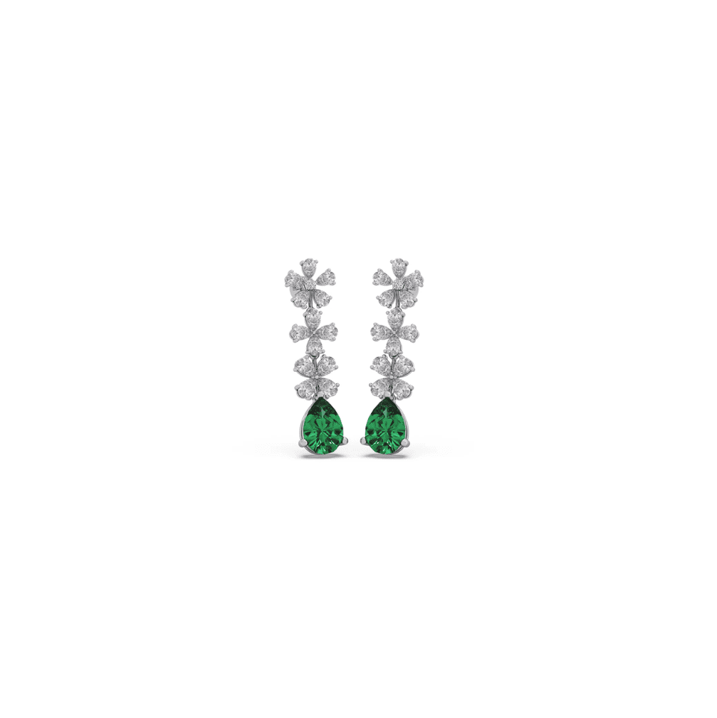 Emerald Chandelier Earrings