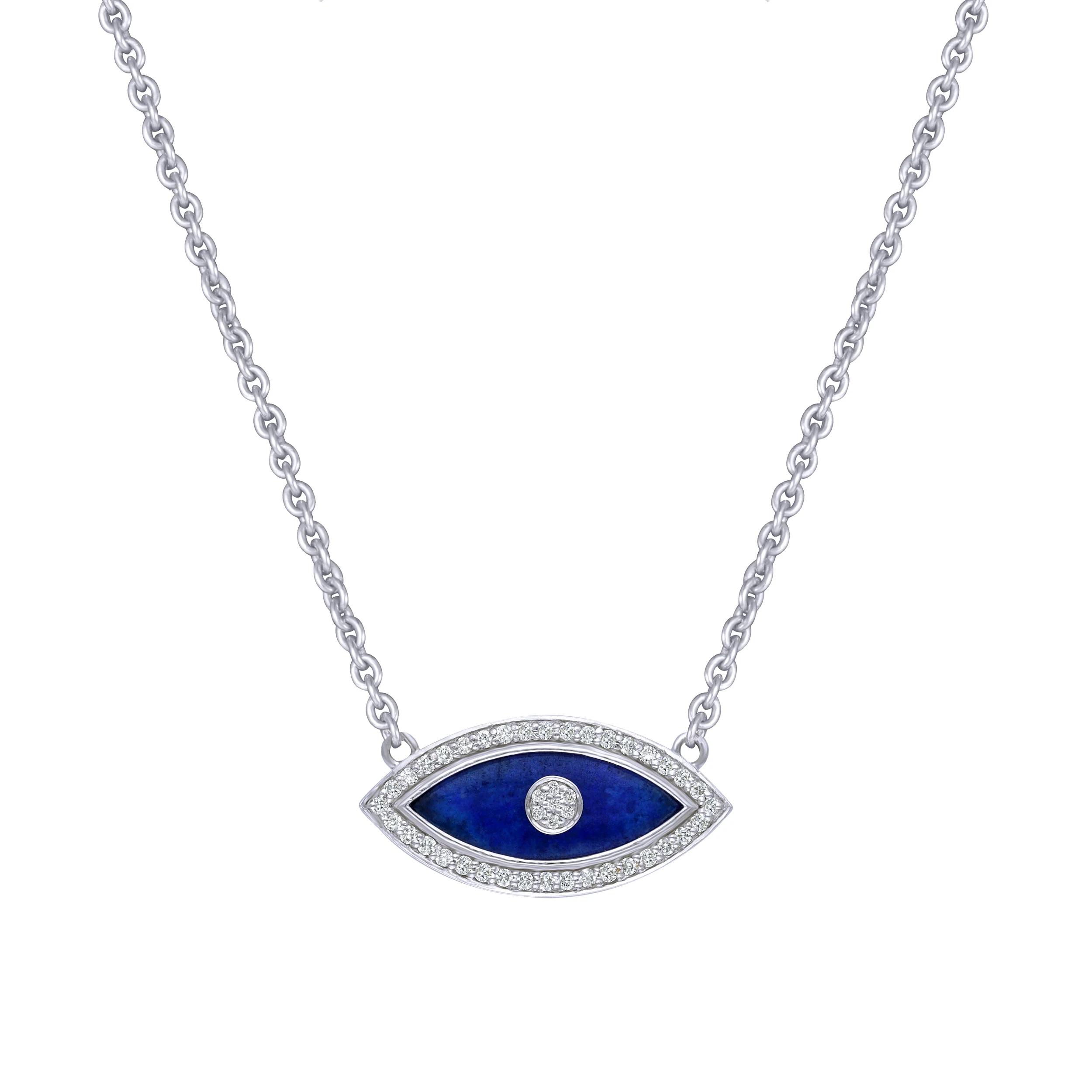 Evil Eye Diamond Chain Pendant