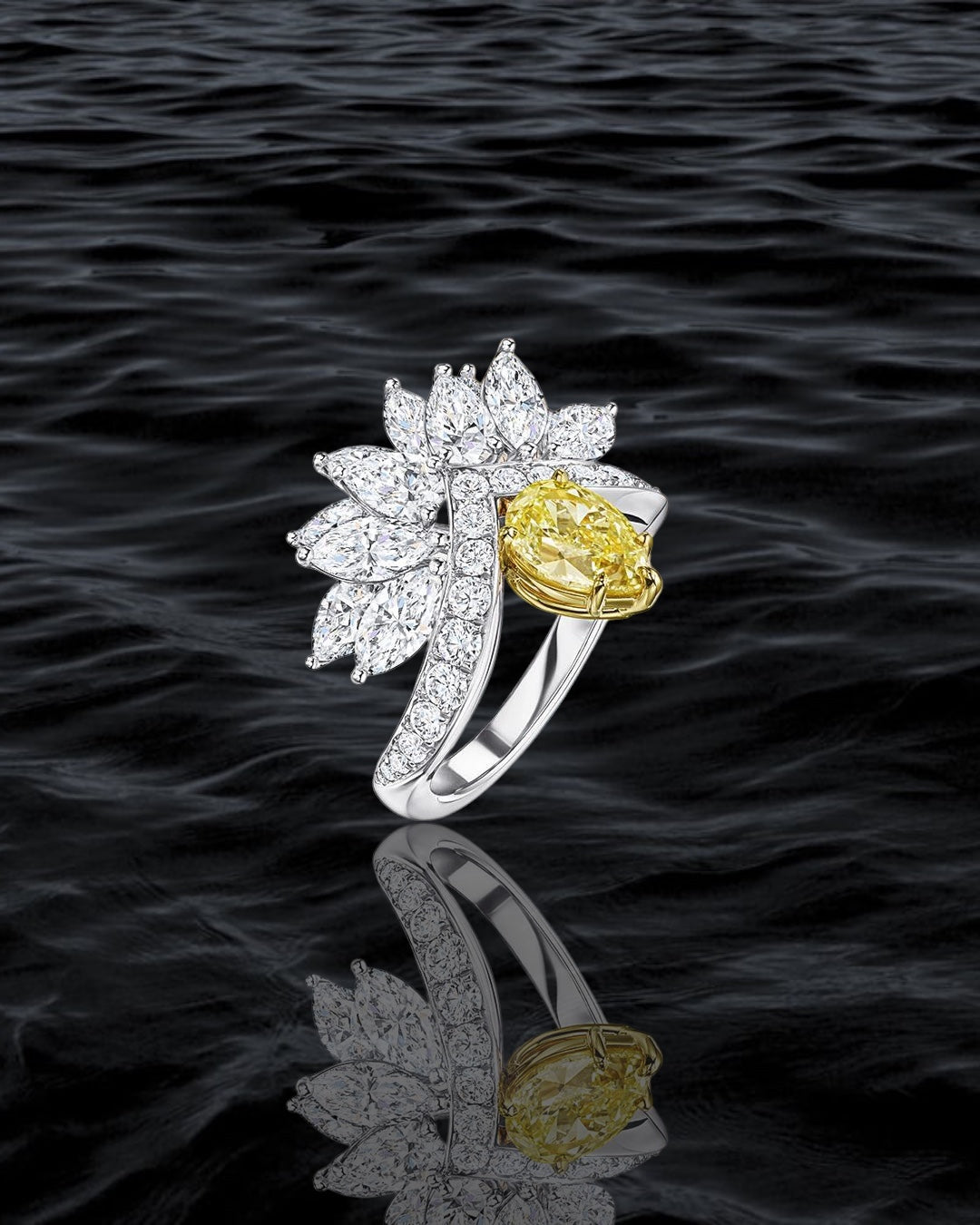 Radiant Sunshine Diamond Ring