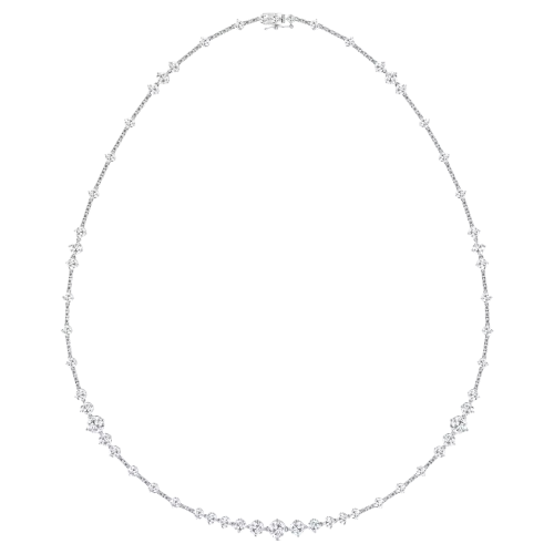 Fancy Shape Diamond Tennis Necklace