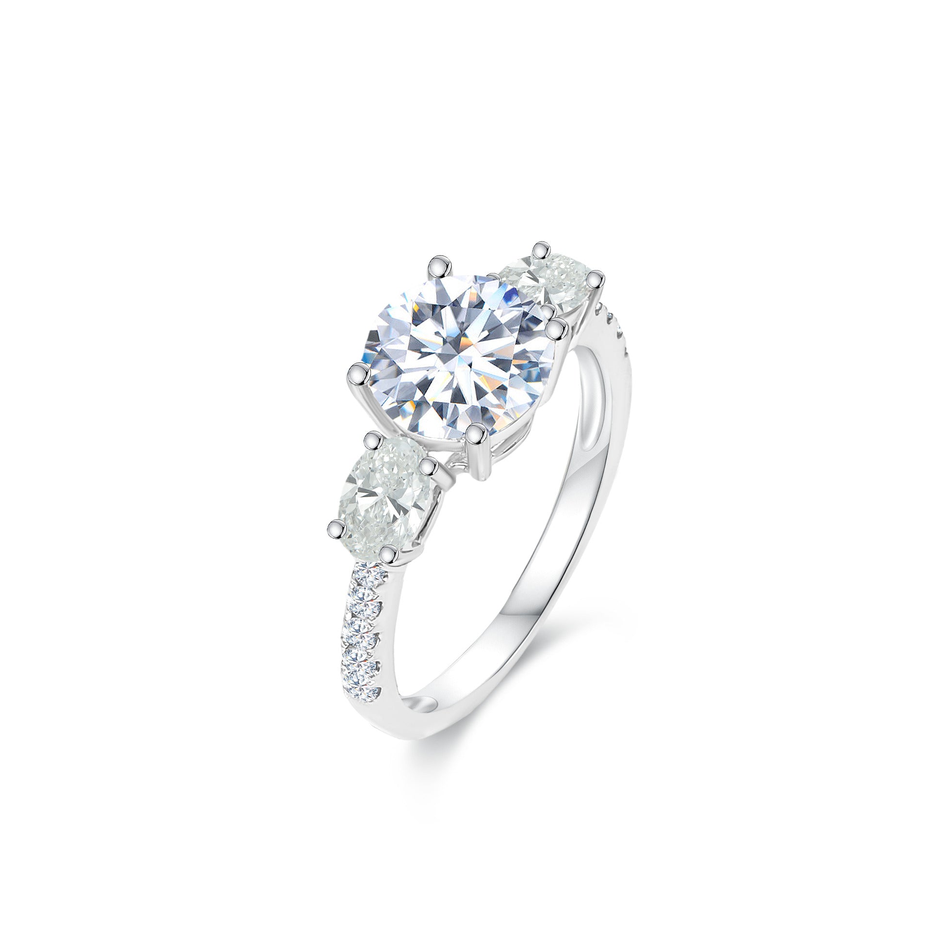 Trinity Solitaire Ring