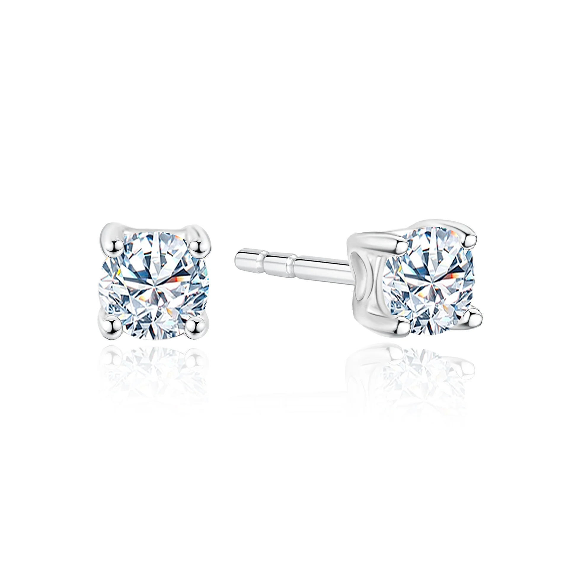 Classic Diamond Stud Earrings
