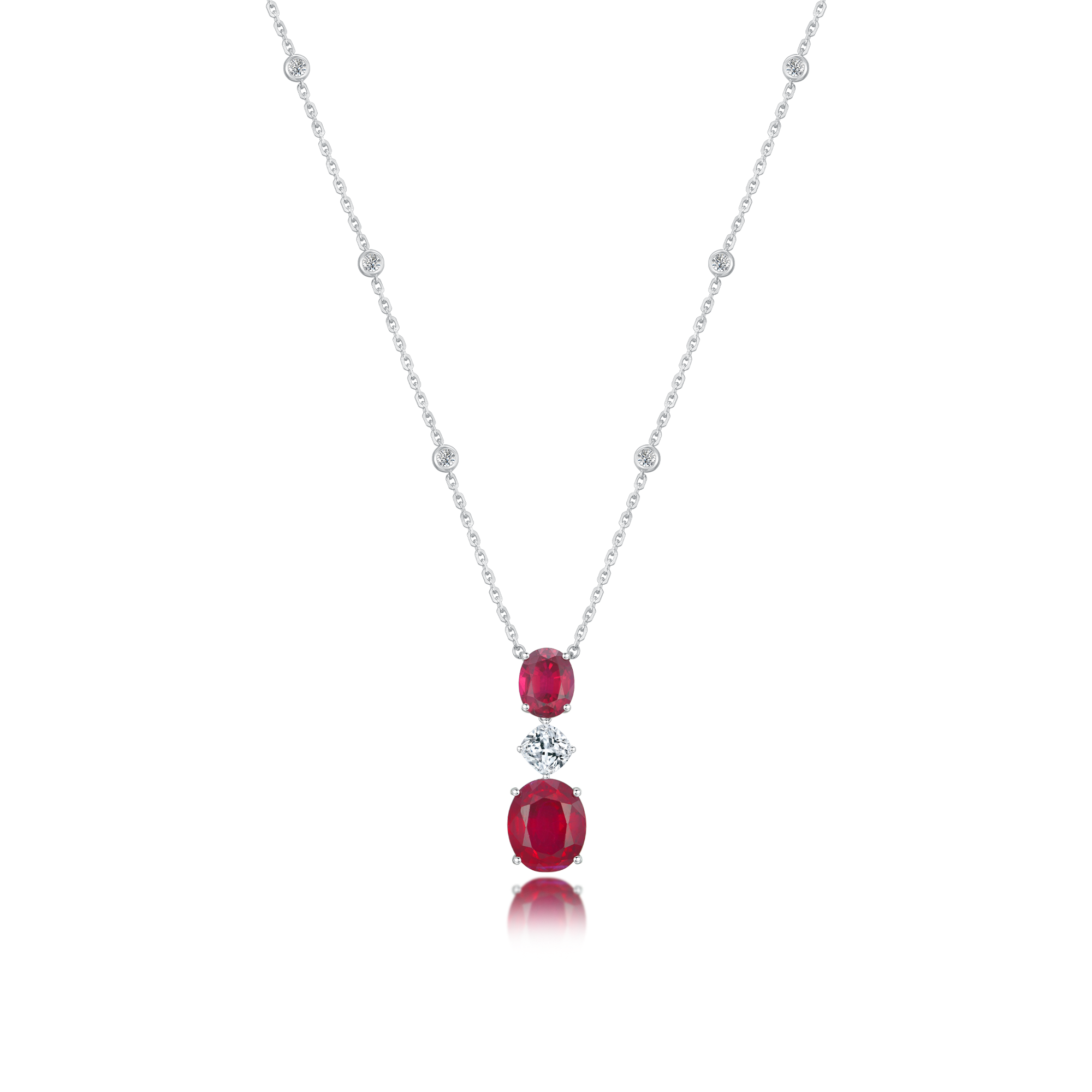 Ruby and Diamond Necklace