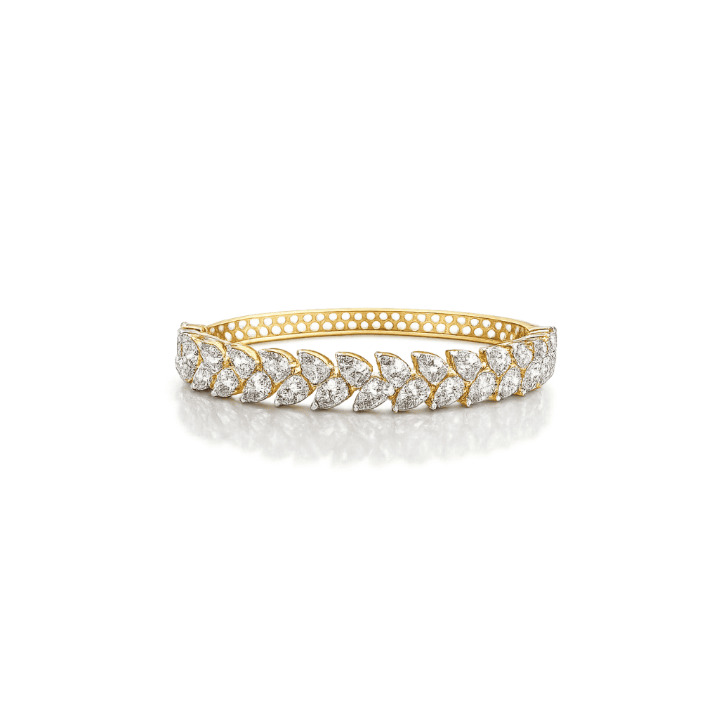 Golden Marquise Blossom Bangle - ANJewels
