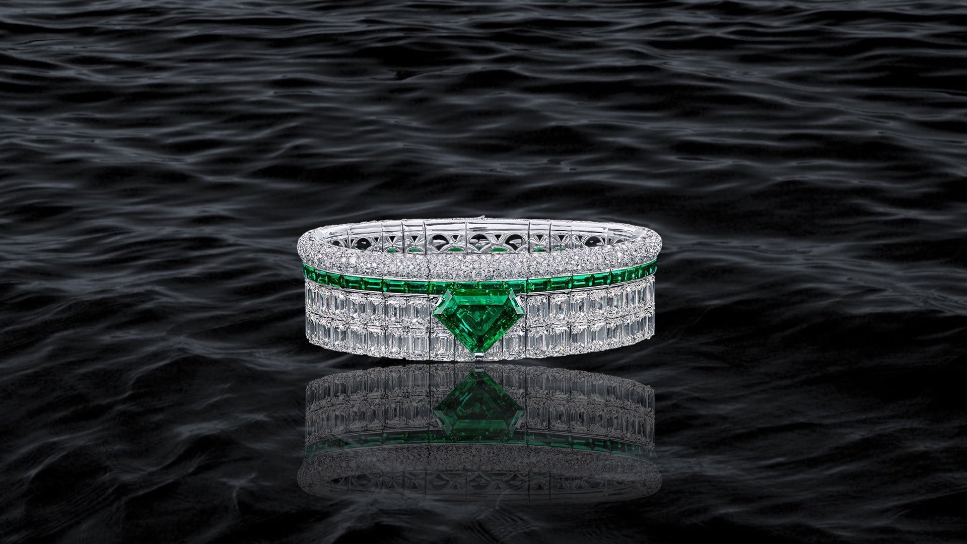 Emerald Cascade Bracelet