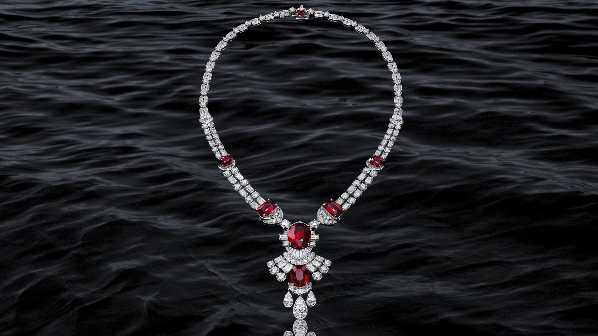 Royal Ruby Diamond Necklace