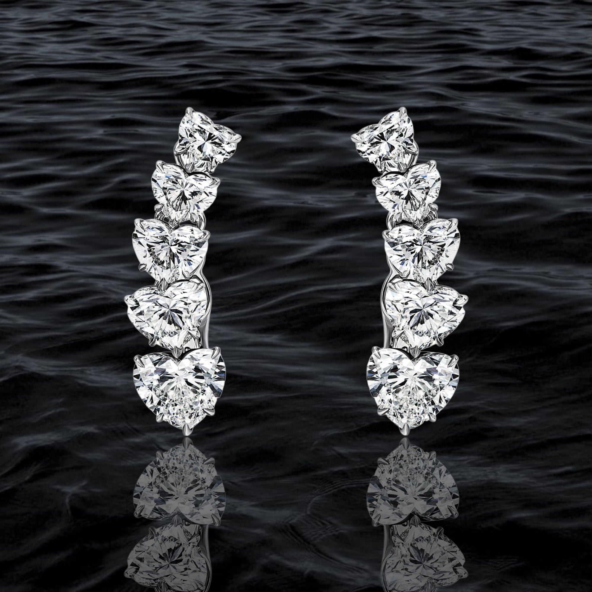 Eternal Heart Diamond Earrings