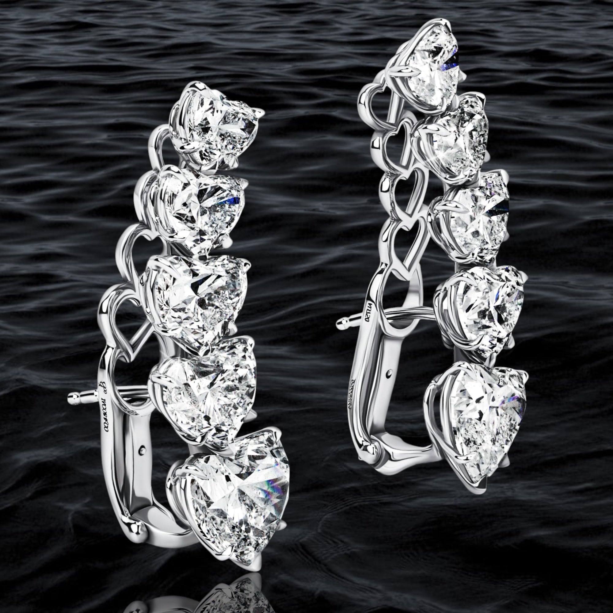 Eternal Heart Diamond Earrings