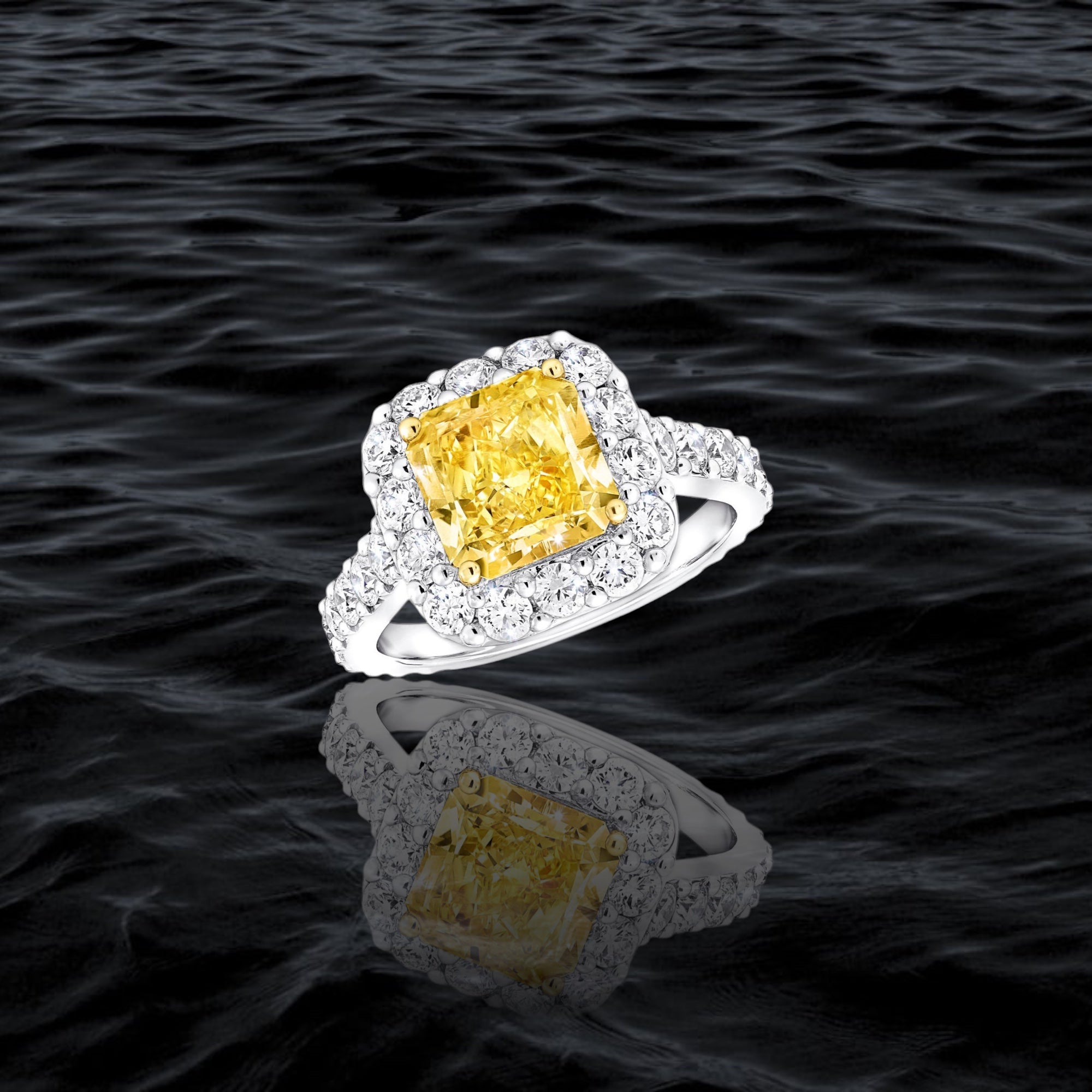 Golden Halo Radiant Ring