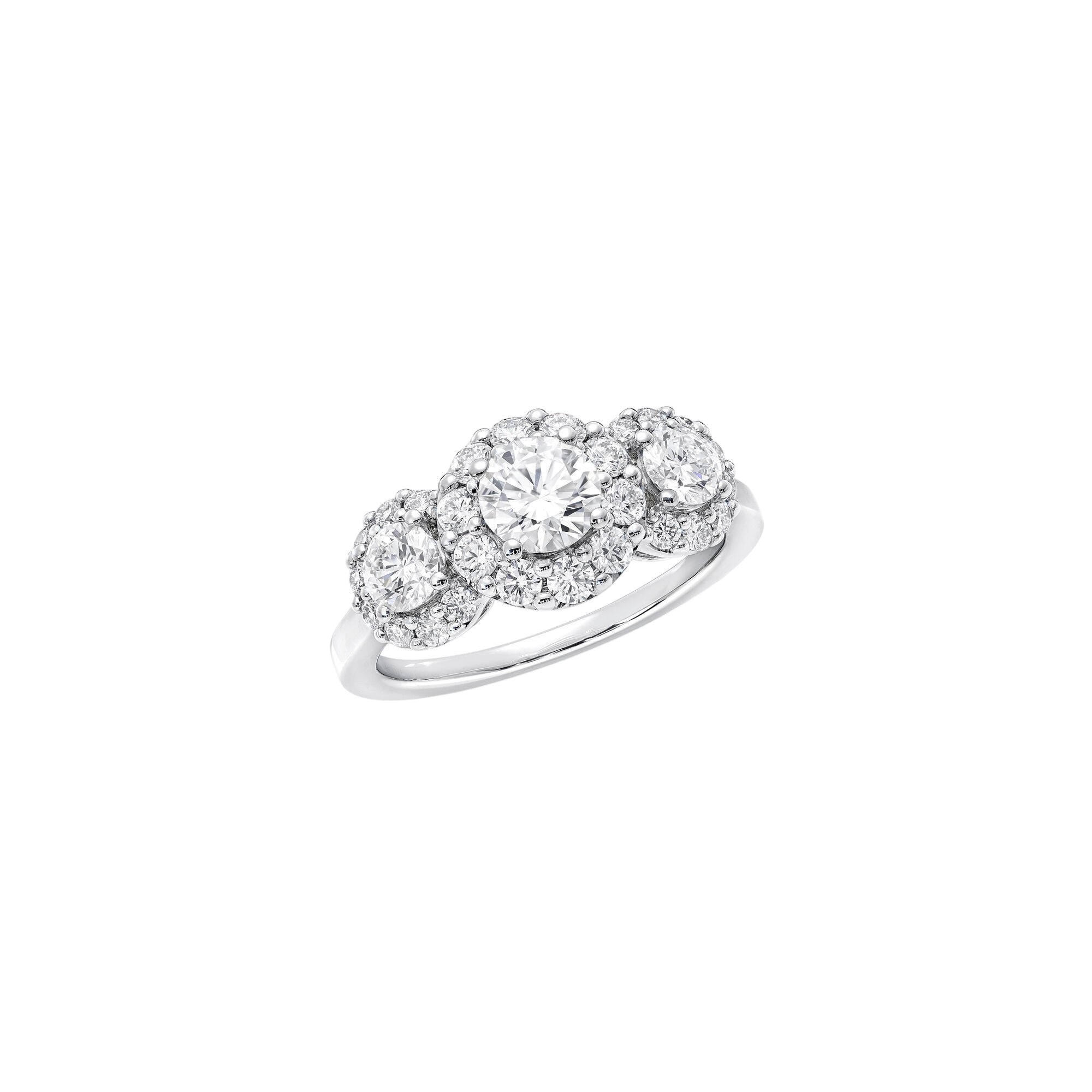 Floral Trilogy Diamond Ring