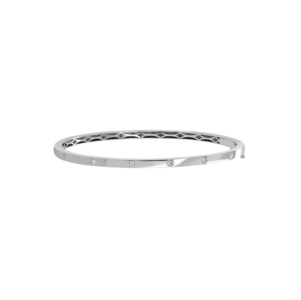 Inlay Diamond Bangle Bracelet - ANJewels