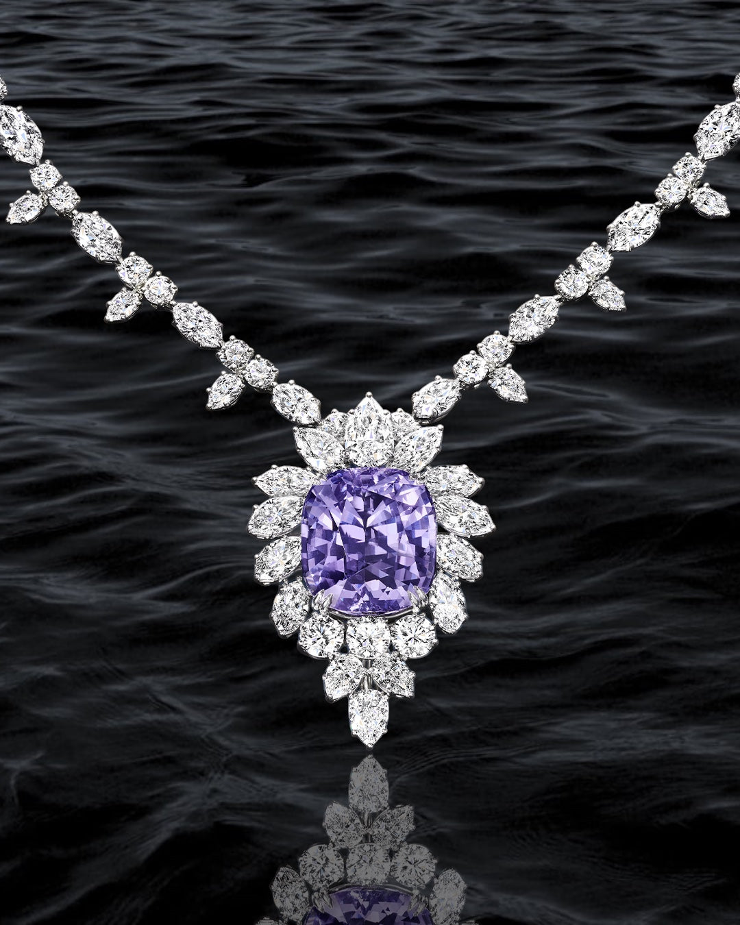 Majestic Blossom Diamond Necklace