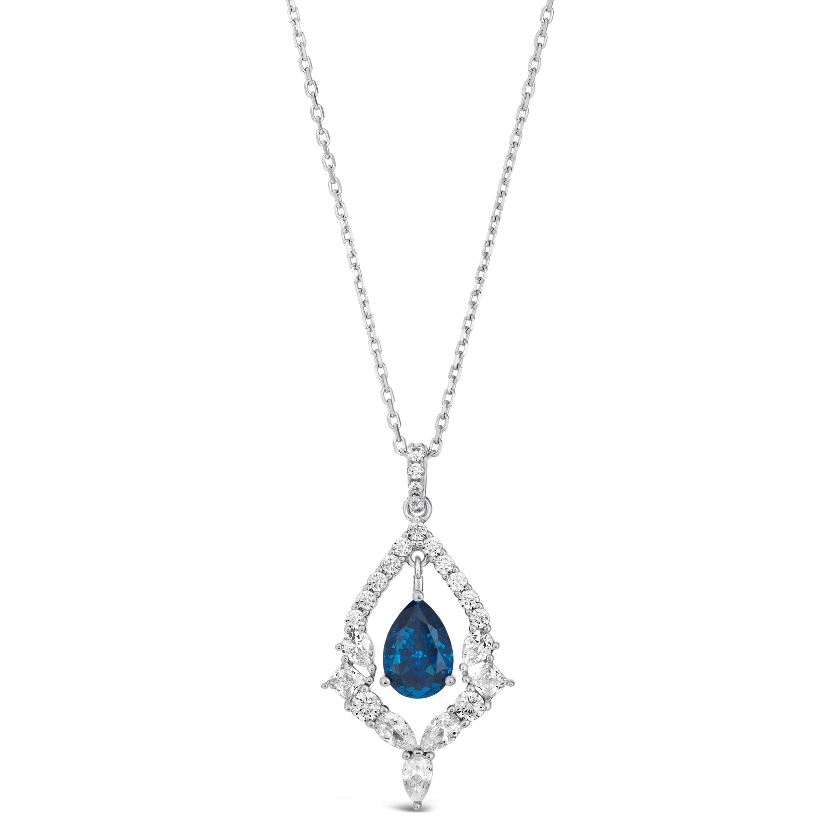 Lady Monarch Necklace in Blue Sapphire