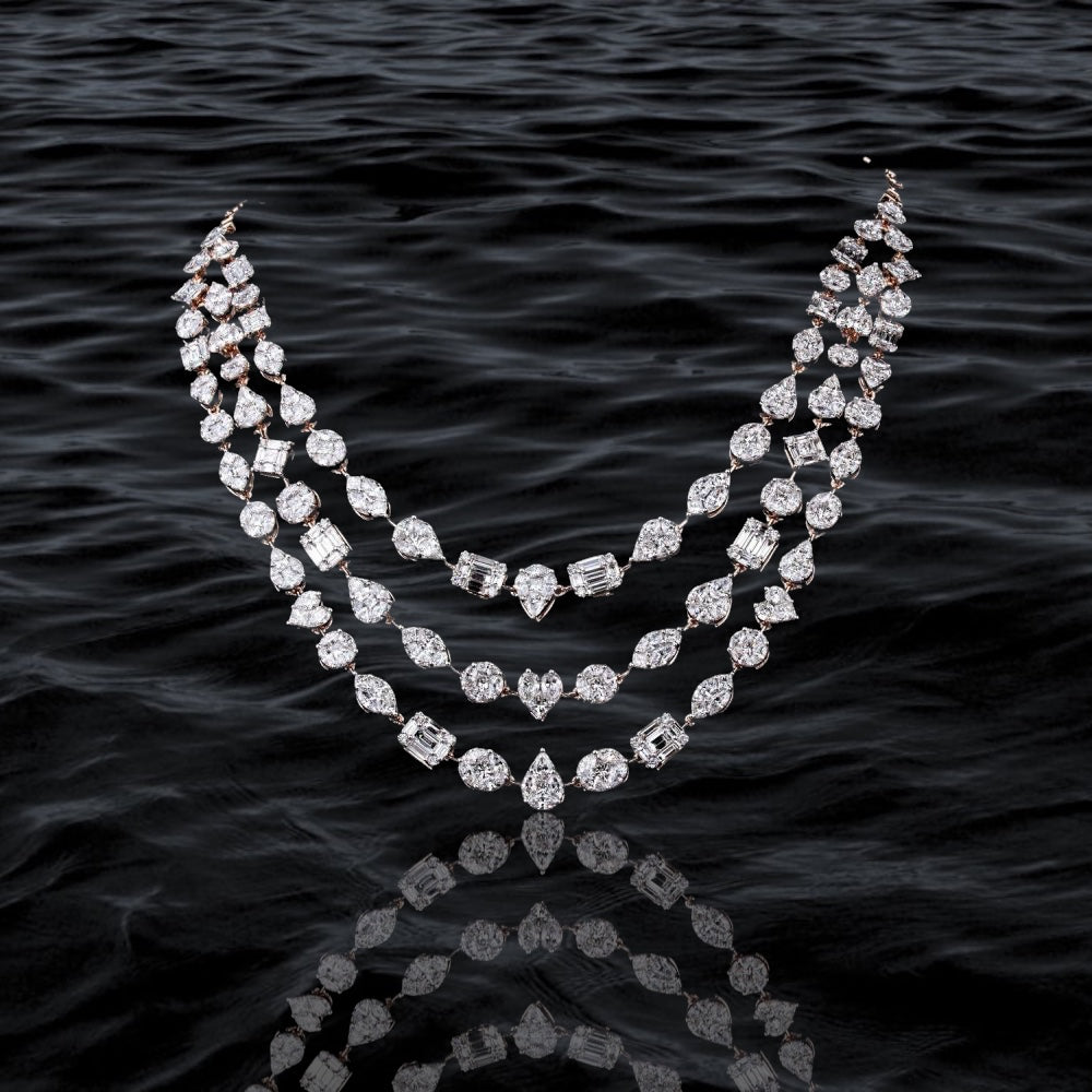 Opulent Layered Diamond Necklace