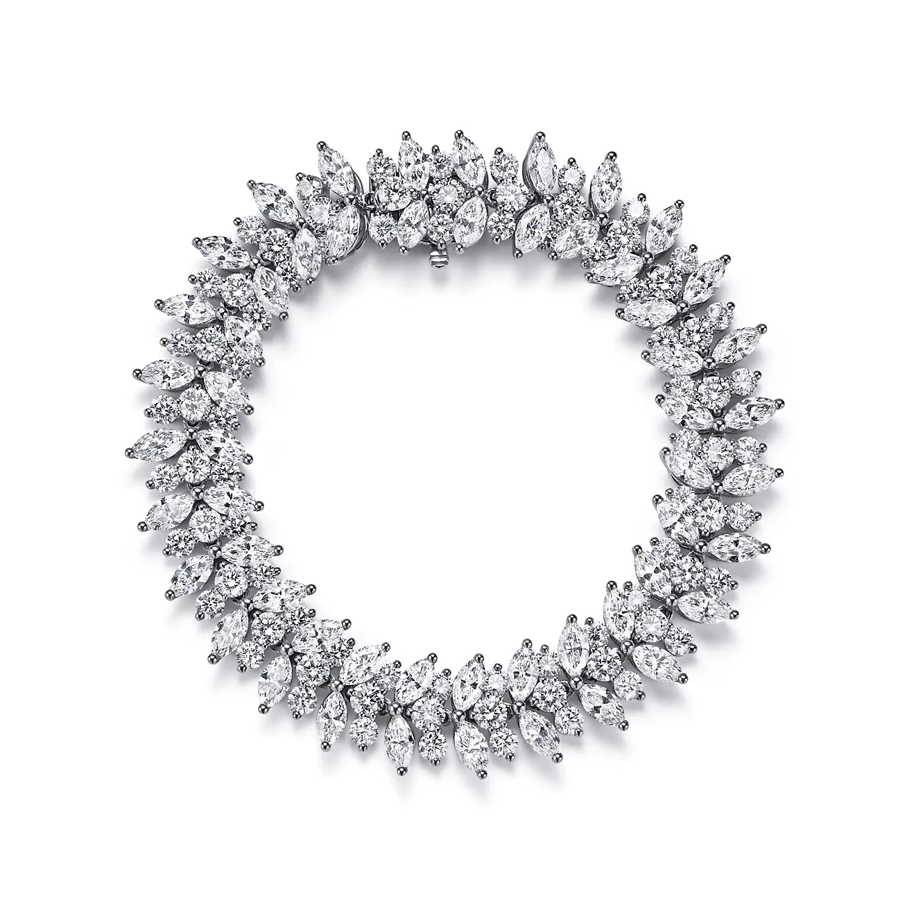 Marquise Diamond Cluster Bracelet