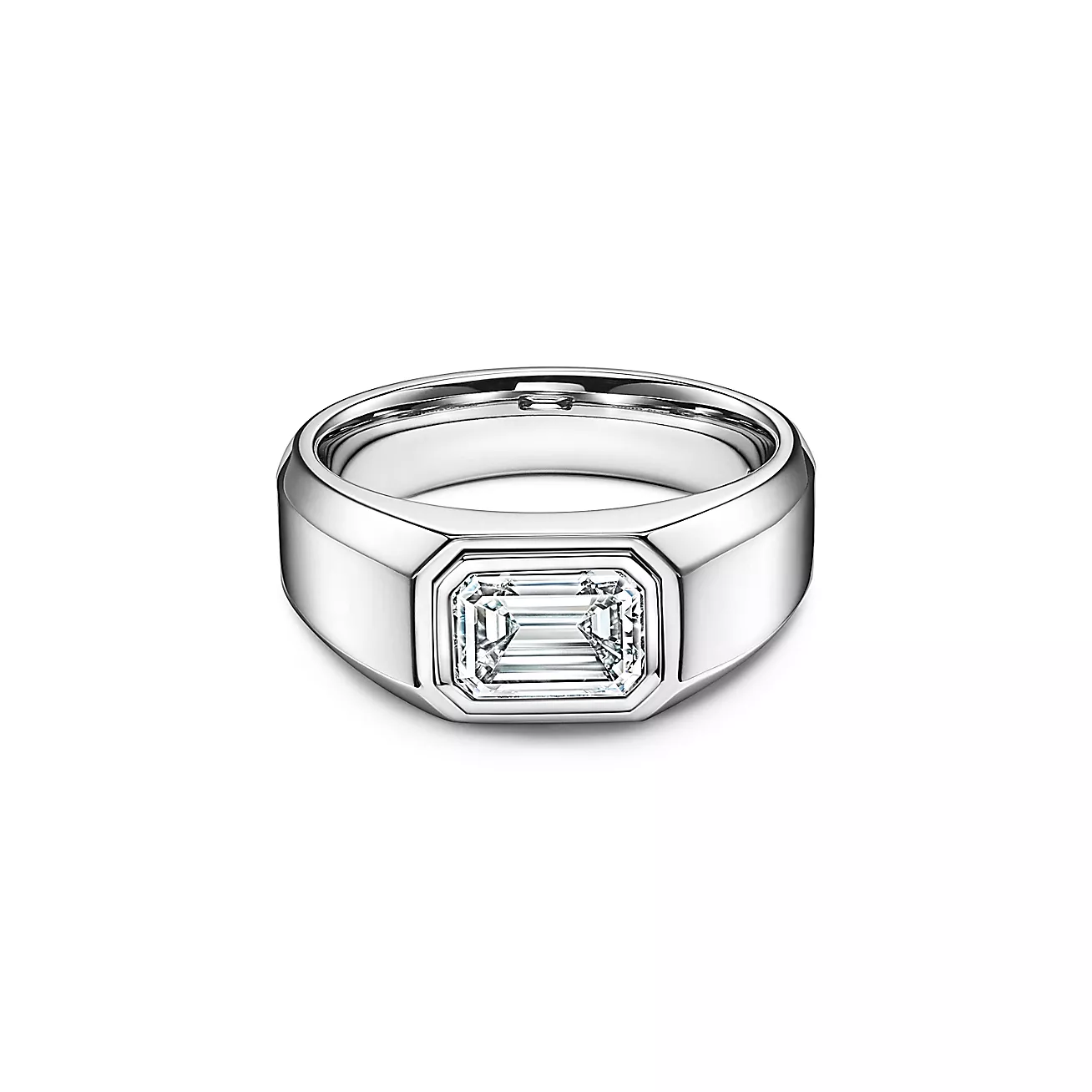 Hexa Prism Diamond Ring
