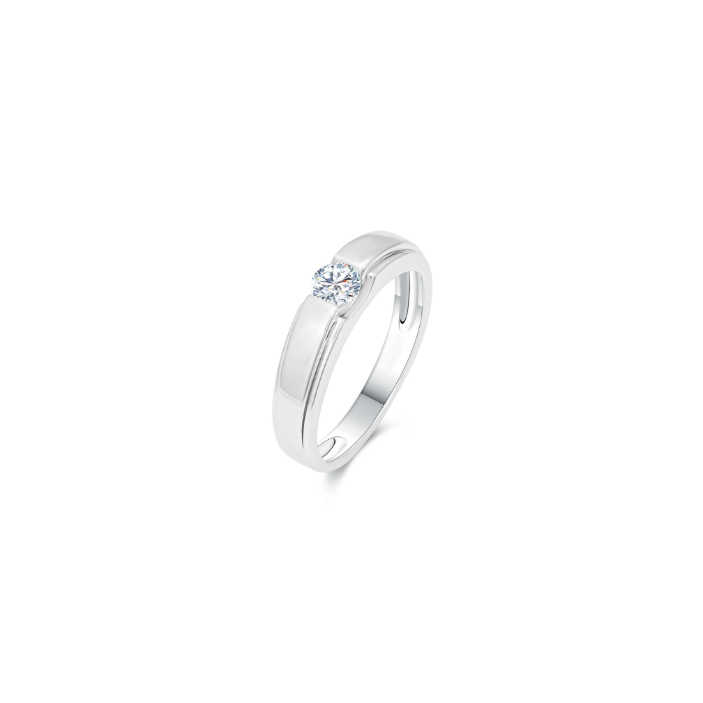 Modern Bypass Solitaire Ring - ANJewels