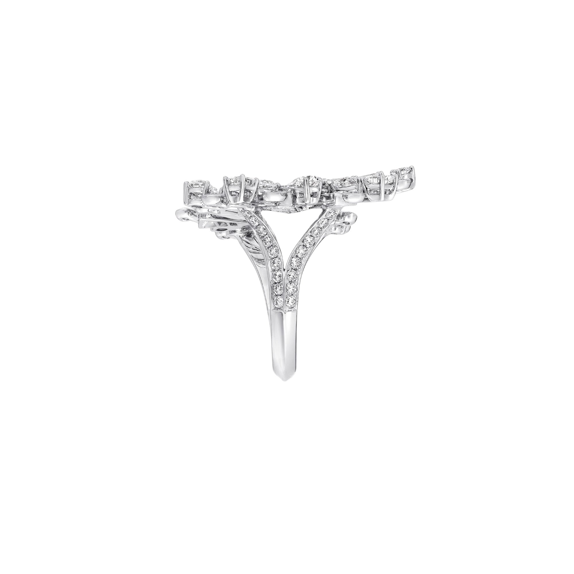 Explosion Diamond Open Ring