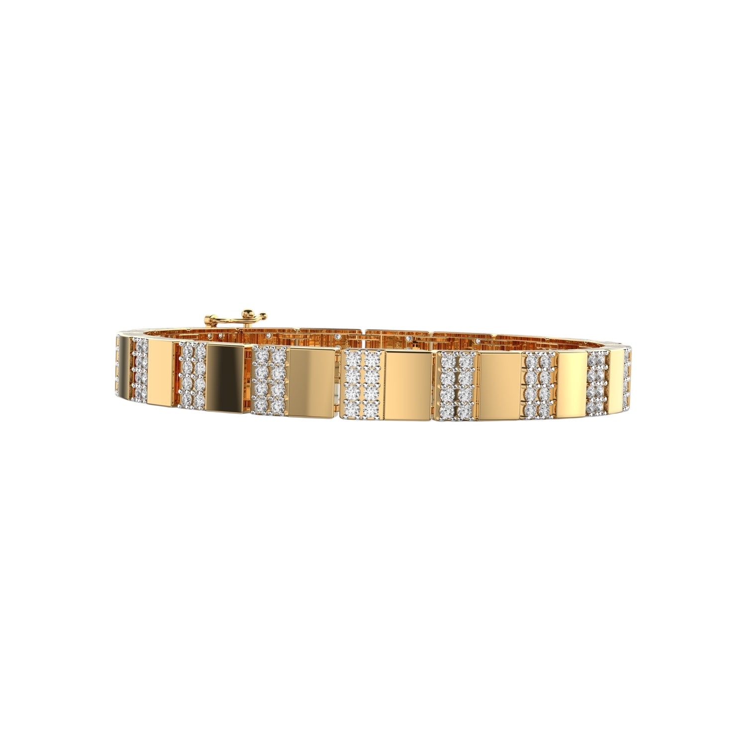 Golden Pave Bar Bracelet