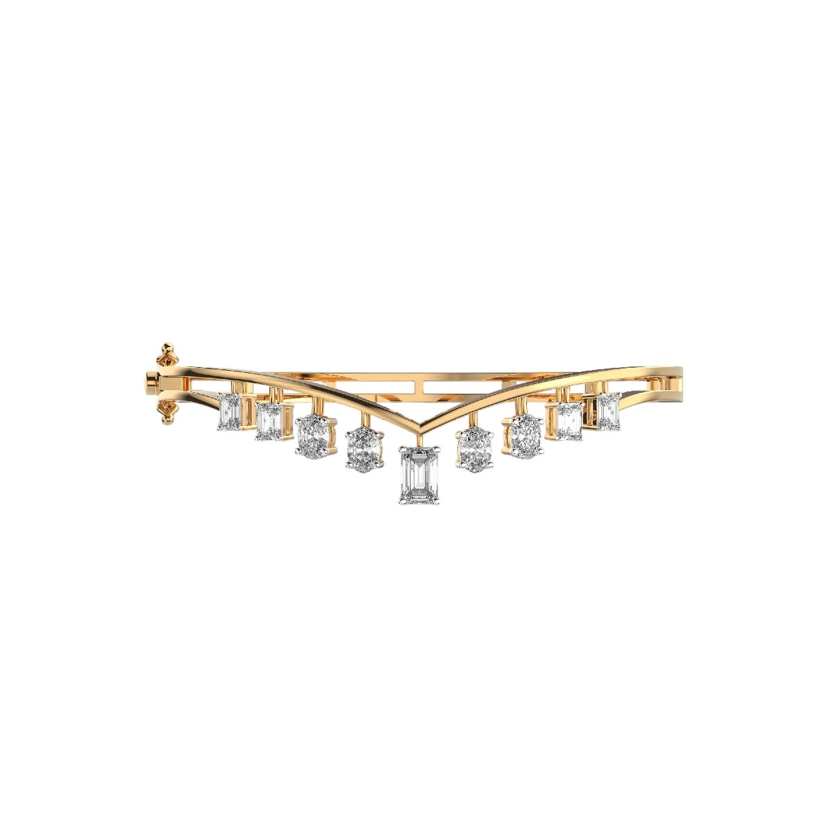 Golden Cascade Drop Bangle