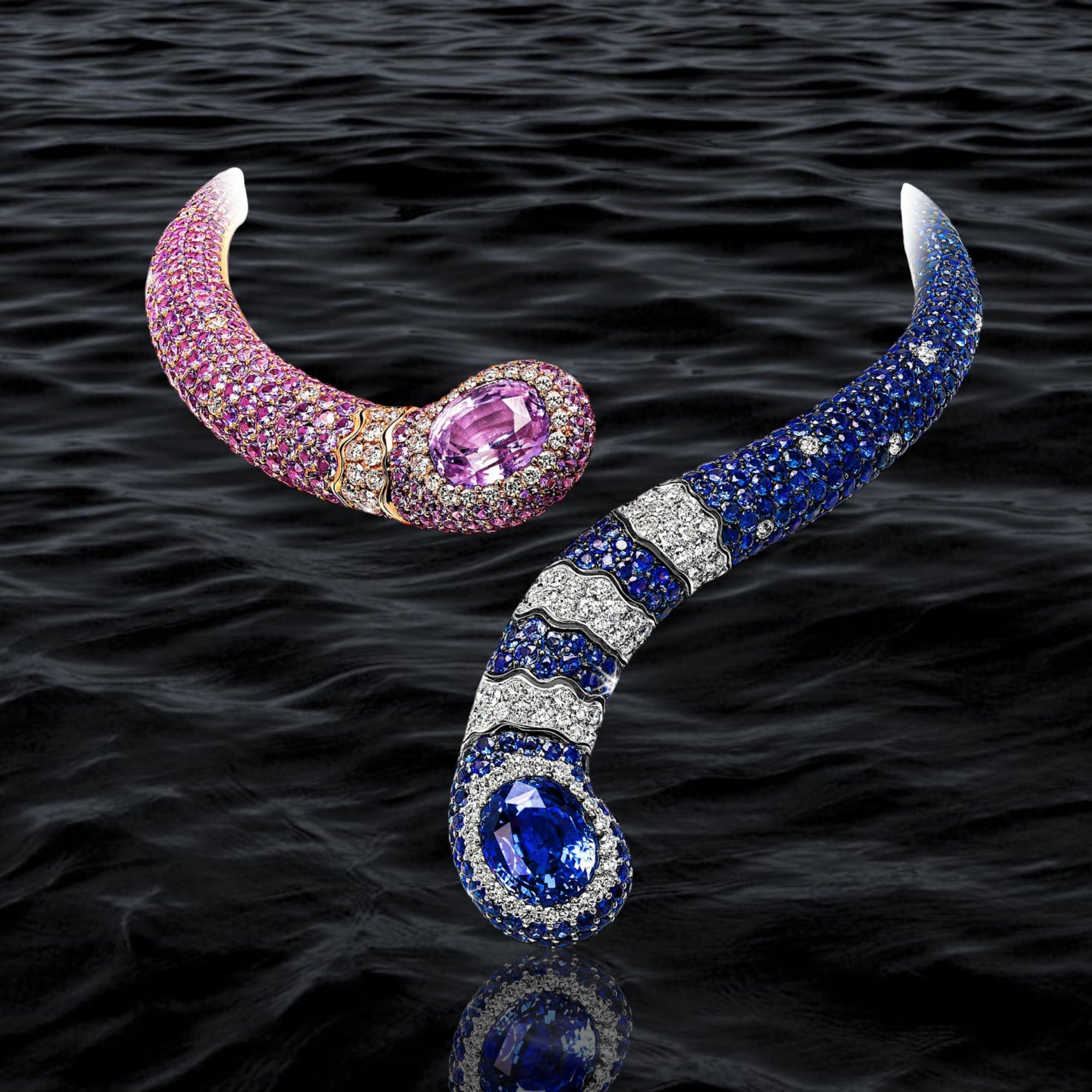 Cosmic Swirl Cuff Set