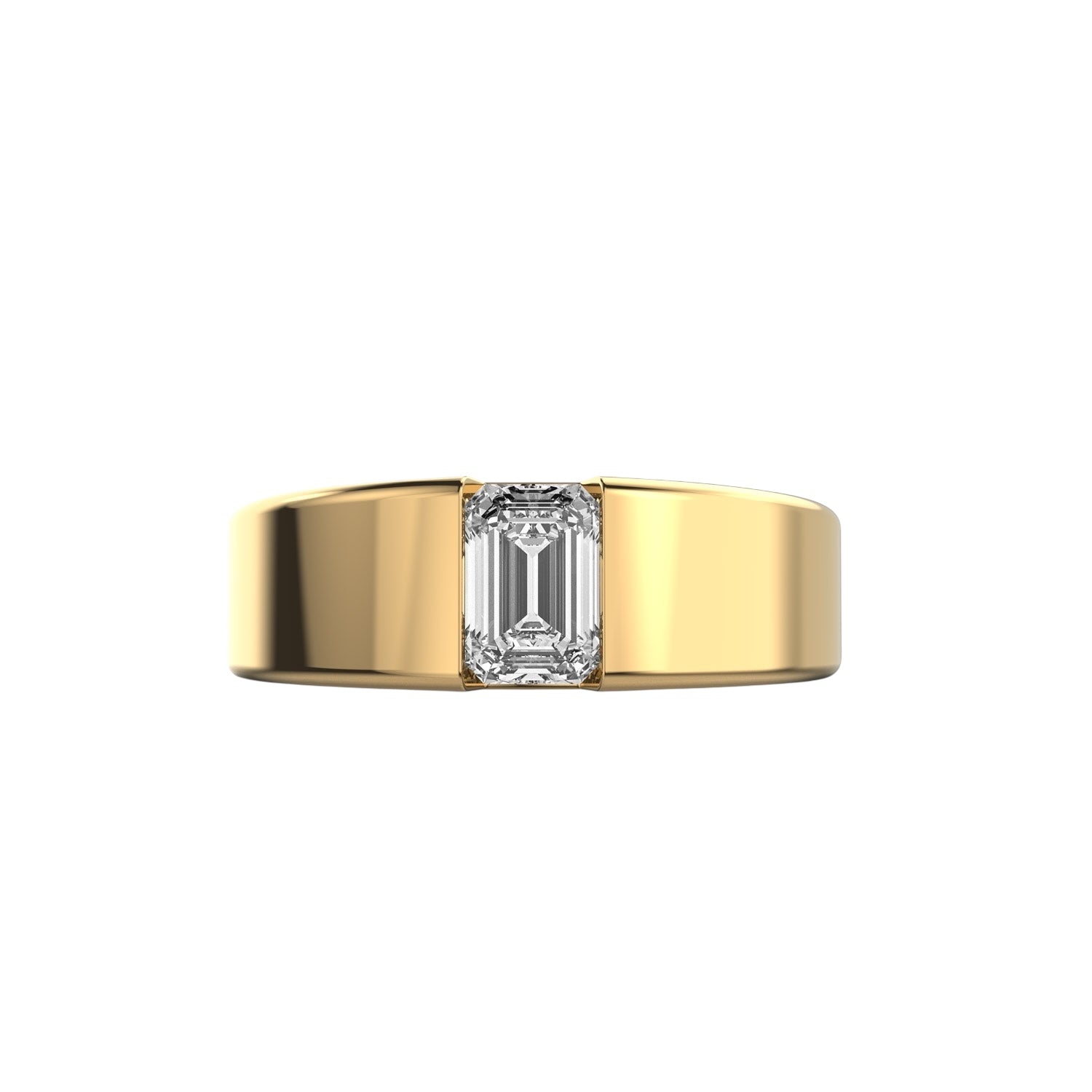 Apex Gold Emerald Men's Ring