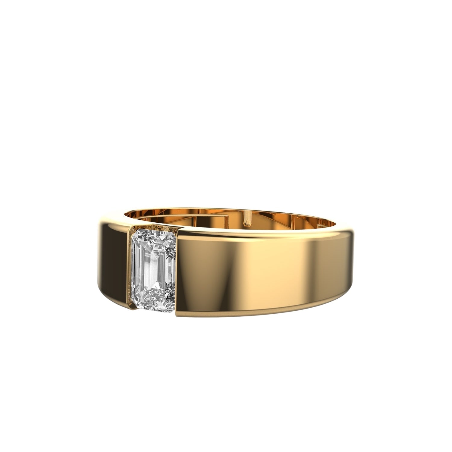 Apex Gold Emerald Men's Ring