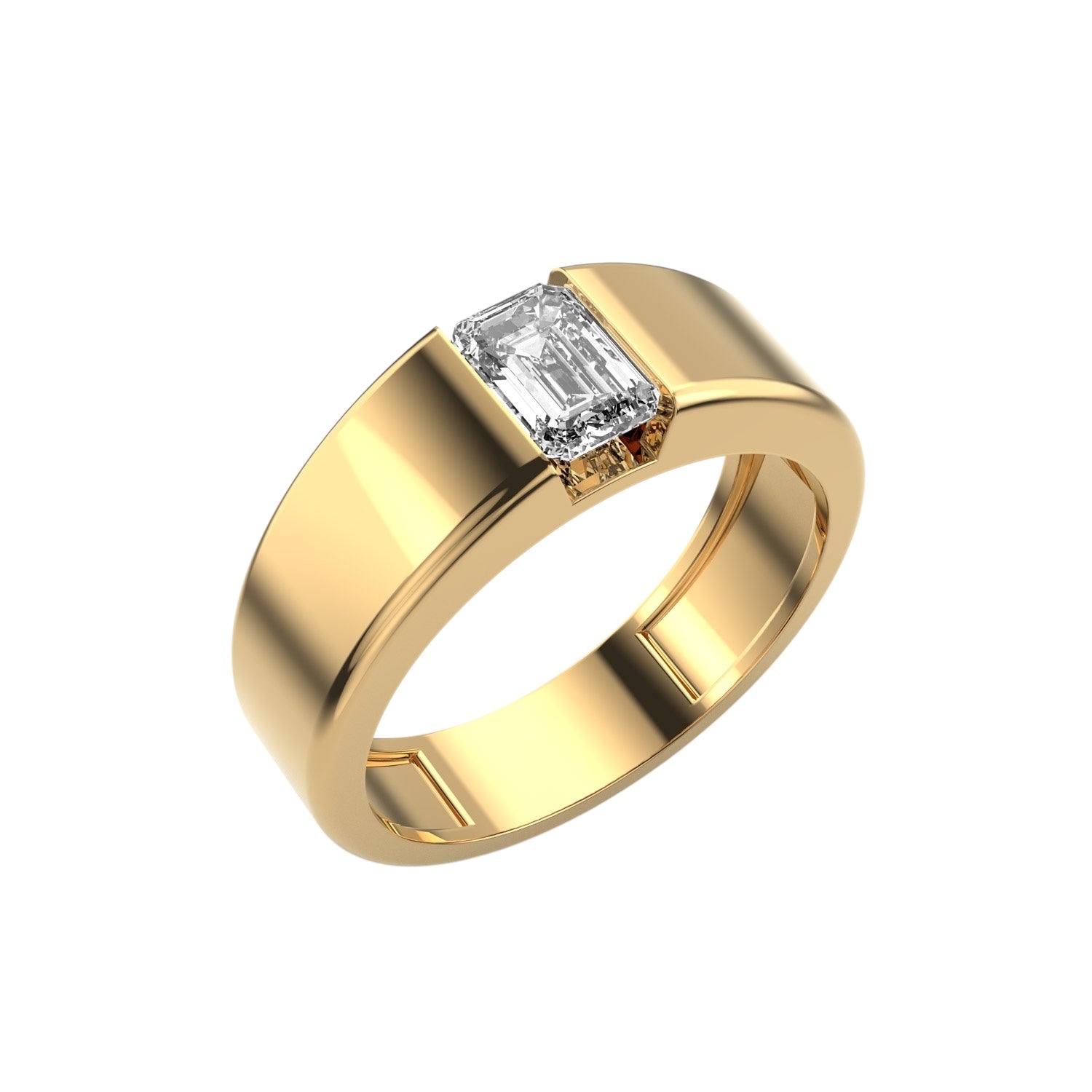 Apex Gold Emerald Men's Ring