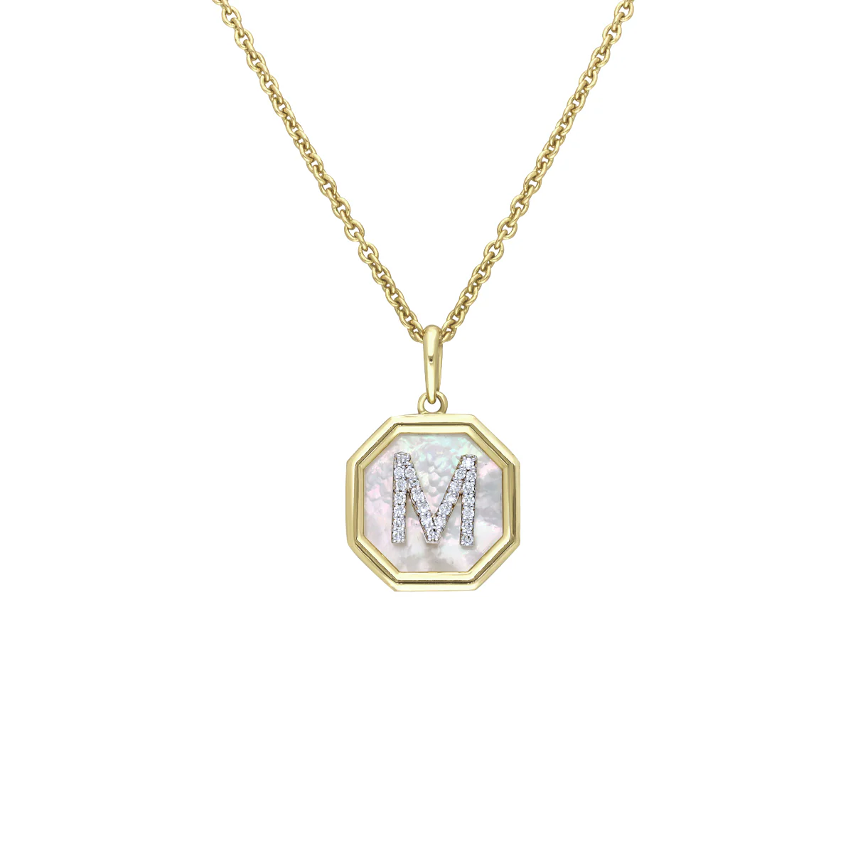Personalised Letter M Pendant