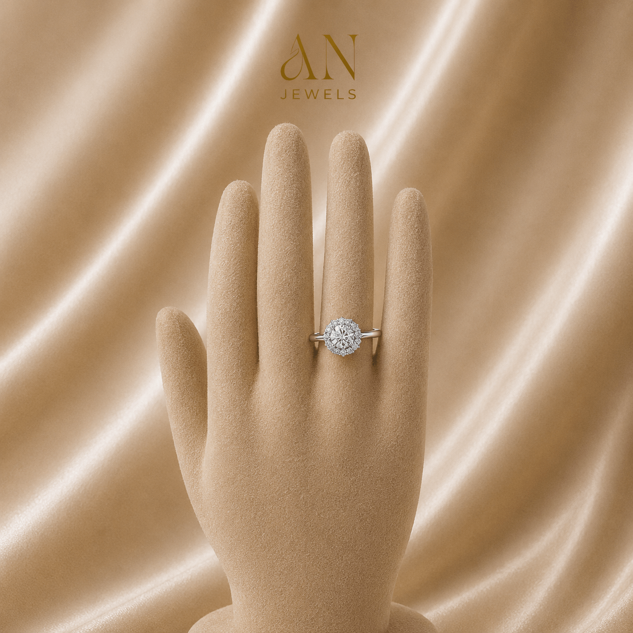 Petal Diamond Ring