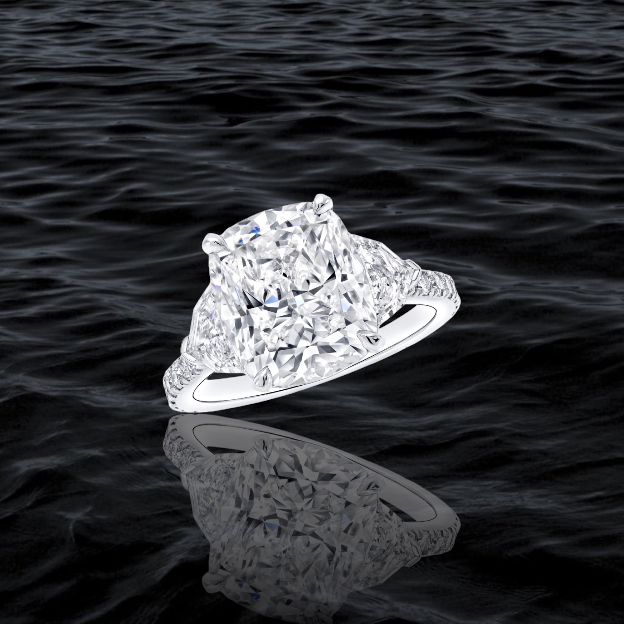 Radiant Cushion-Cut Diamond Ring