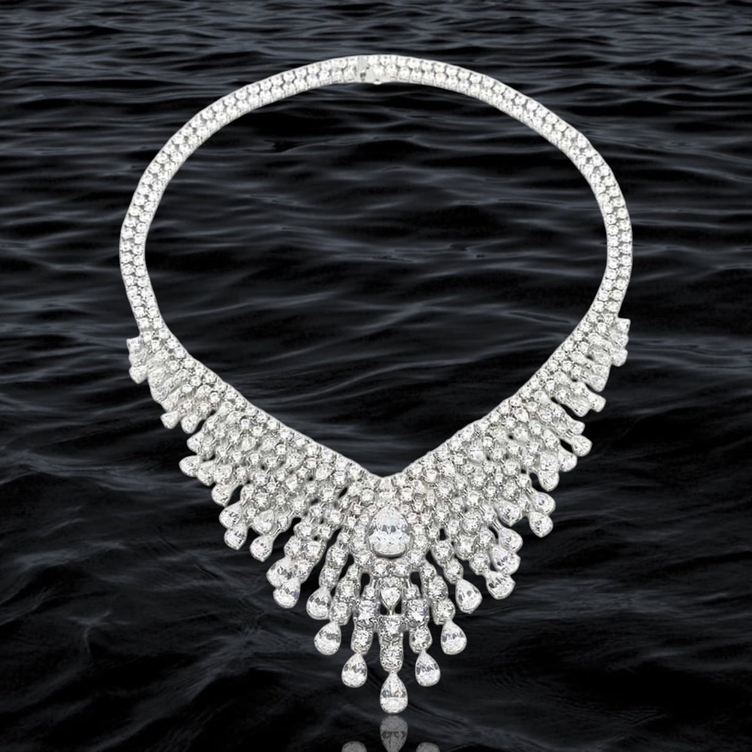 Crystal Cascade Necklace