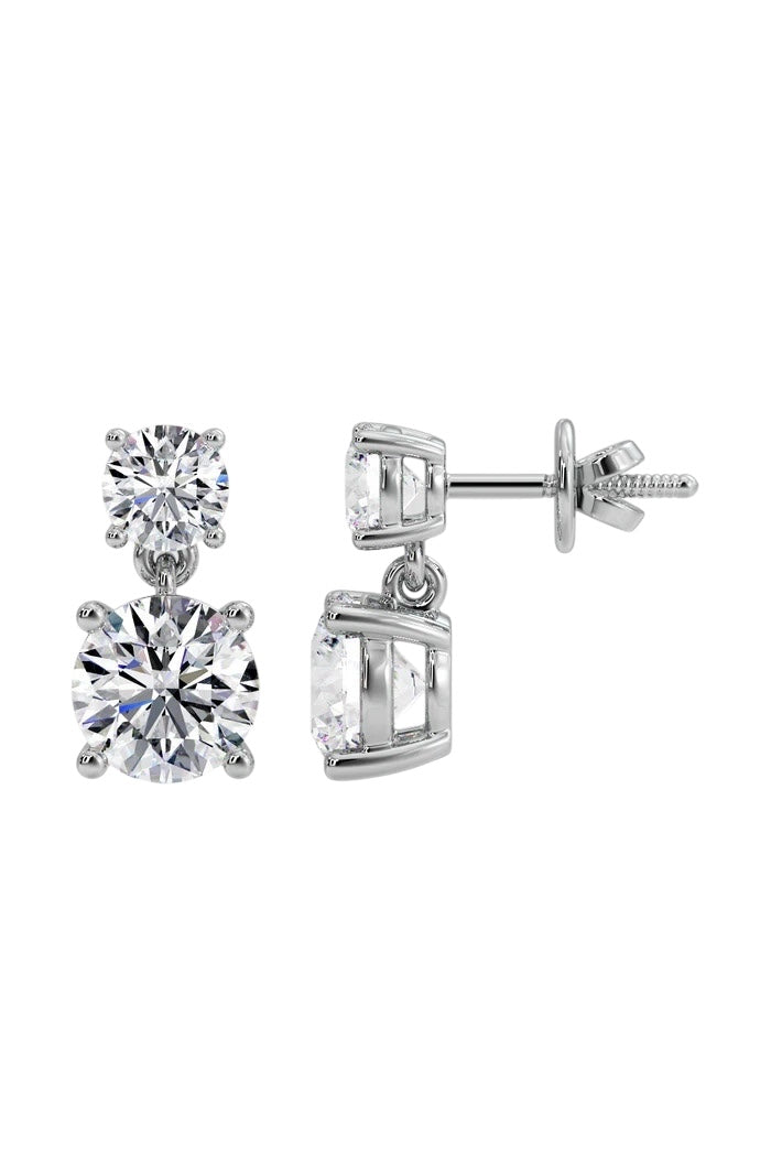 Double Decker Diamond Dangles