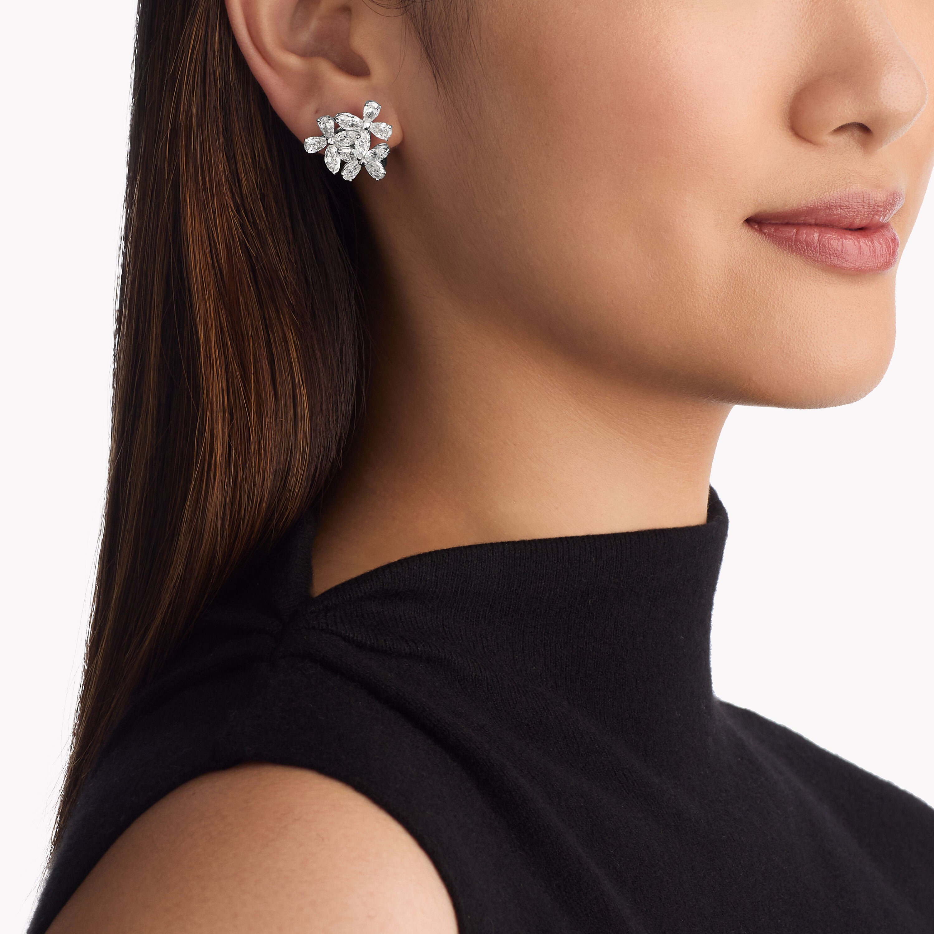 Diamond Blossom Studs