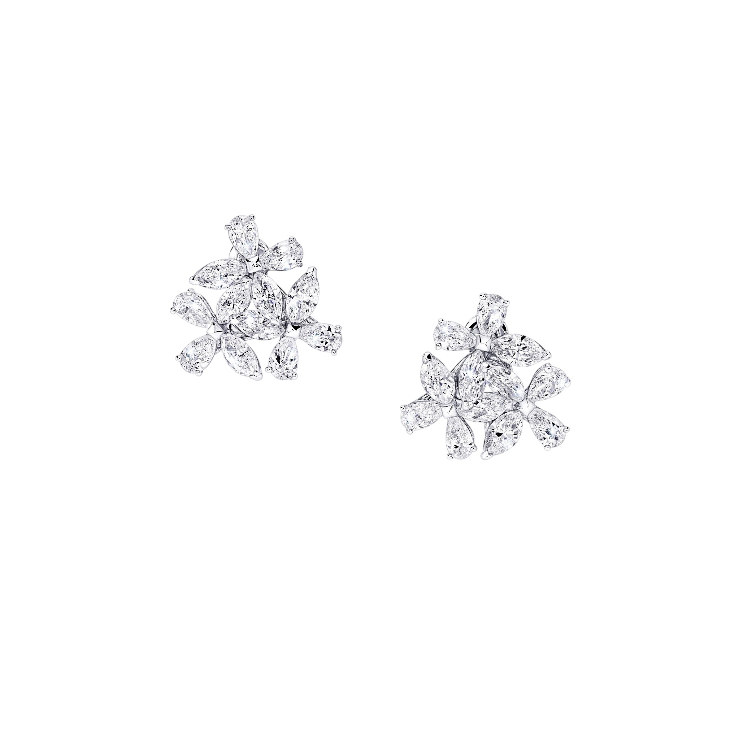 Diamond Blossom Studs