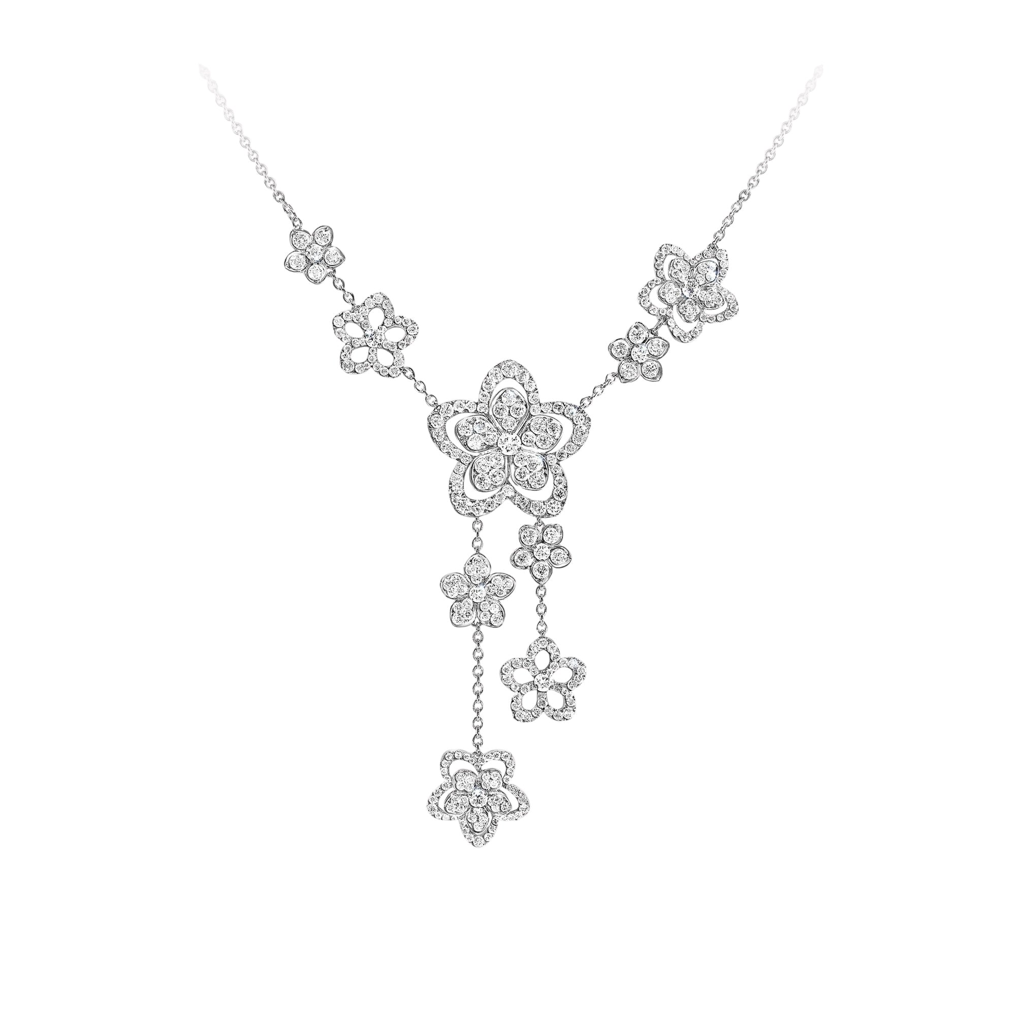 Flower Pack Diamond Pendant