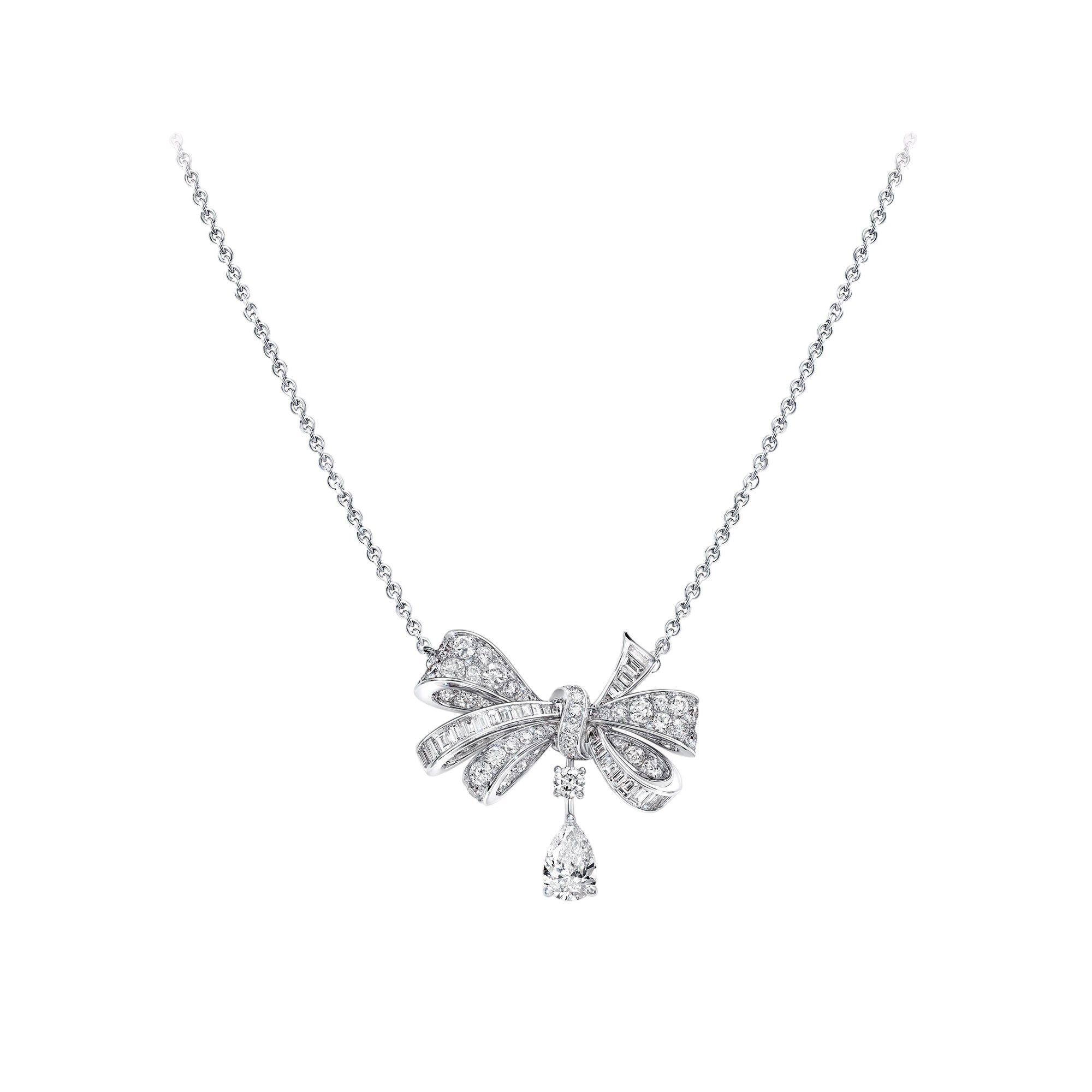 Bow Knot Diamond Pendant
