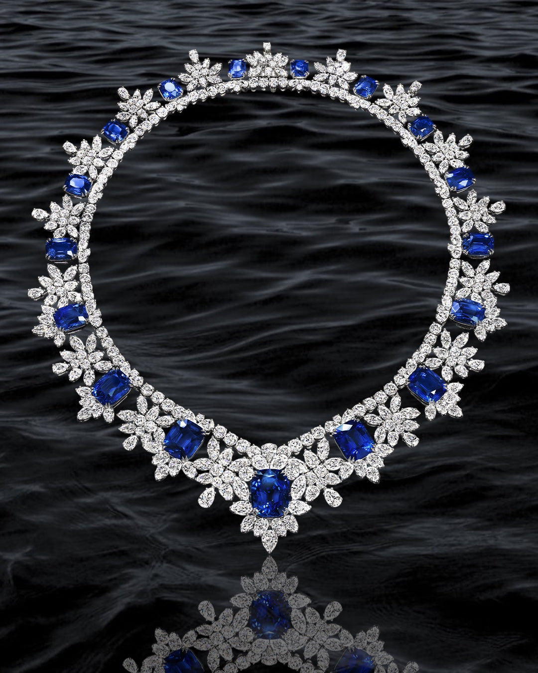 Azure Petal Necklace