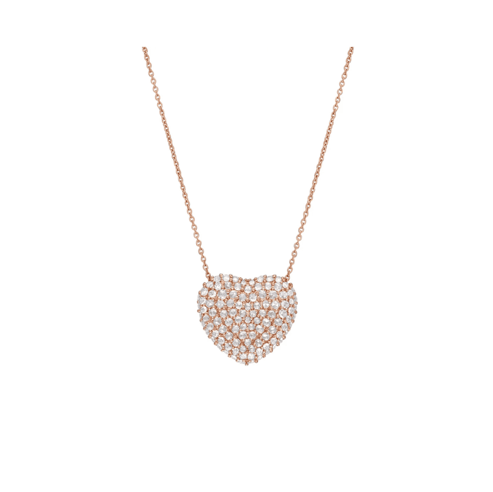 Rose Cut Heart Pendant - ANJewels