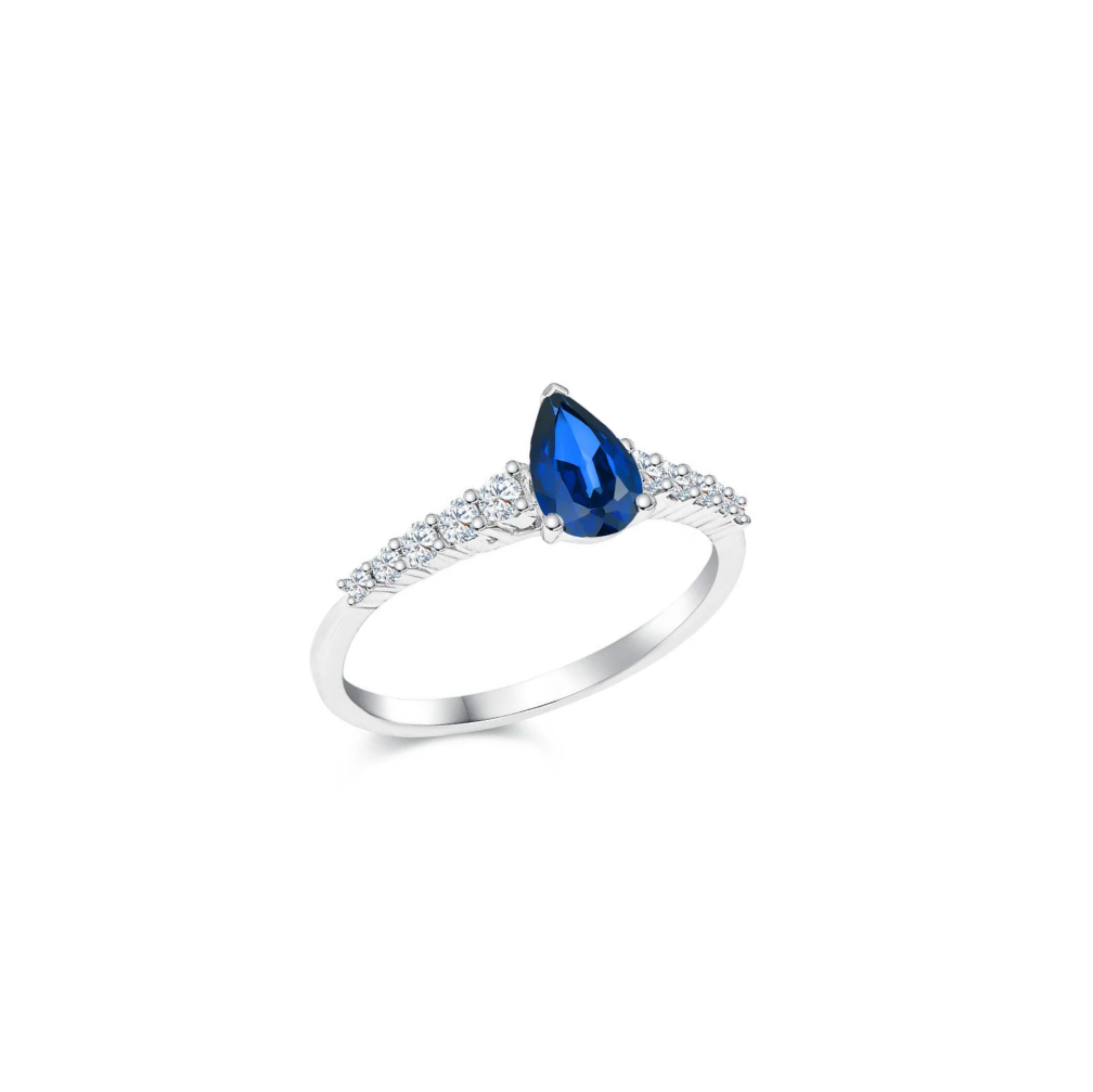 Sapphire Crown Ring - ANJewels