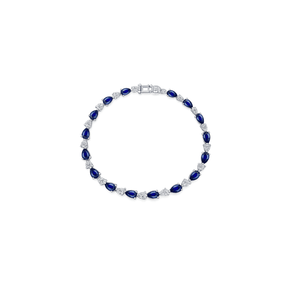 Sapphire Wave Bracelet - ANJewels