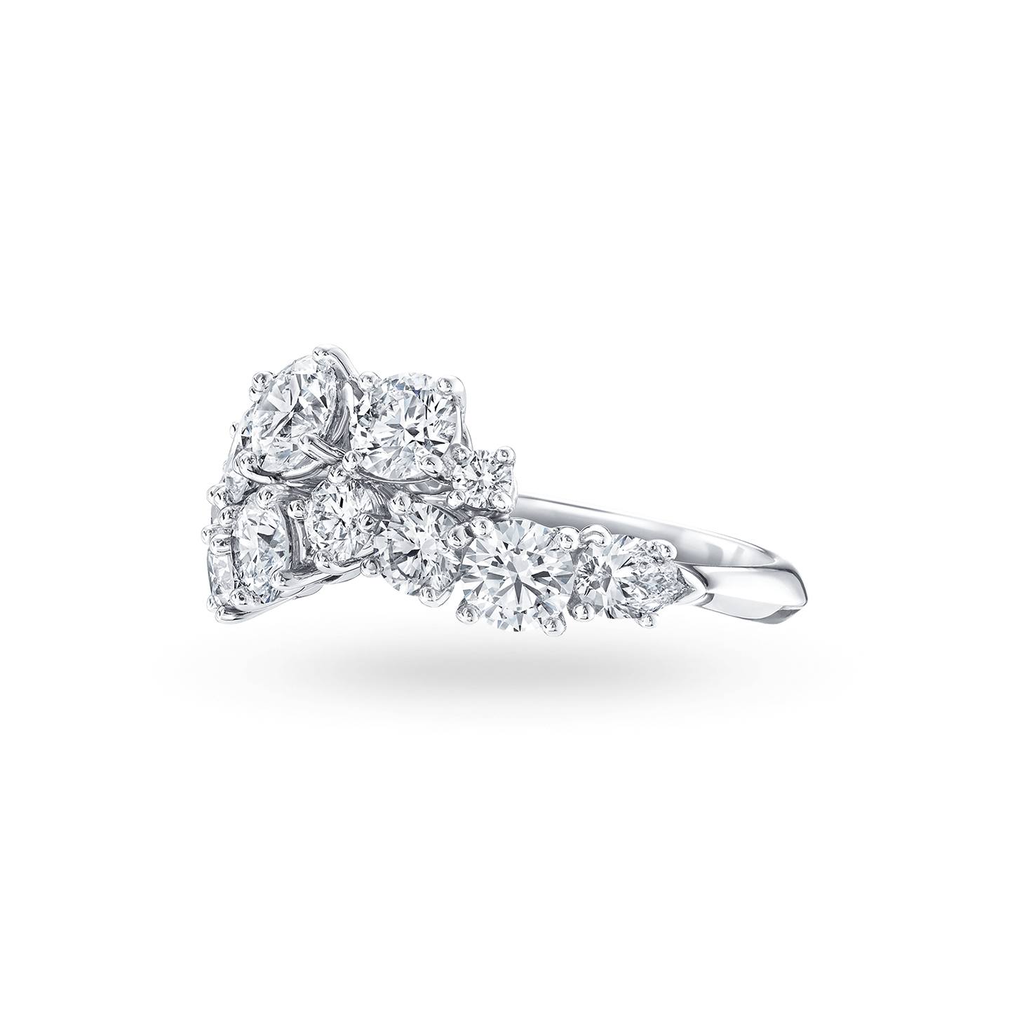 Diamond Cluster Cocktail Ring