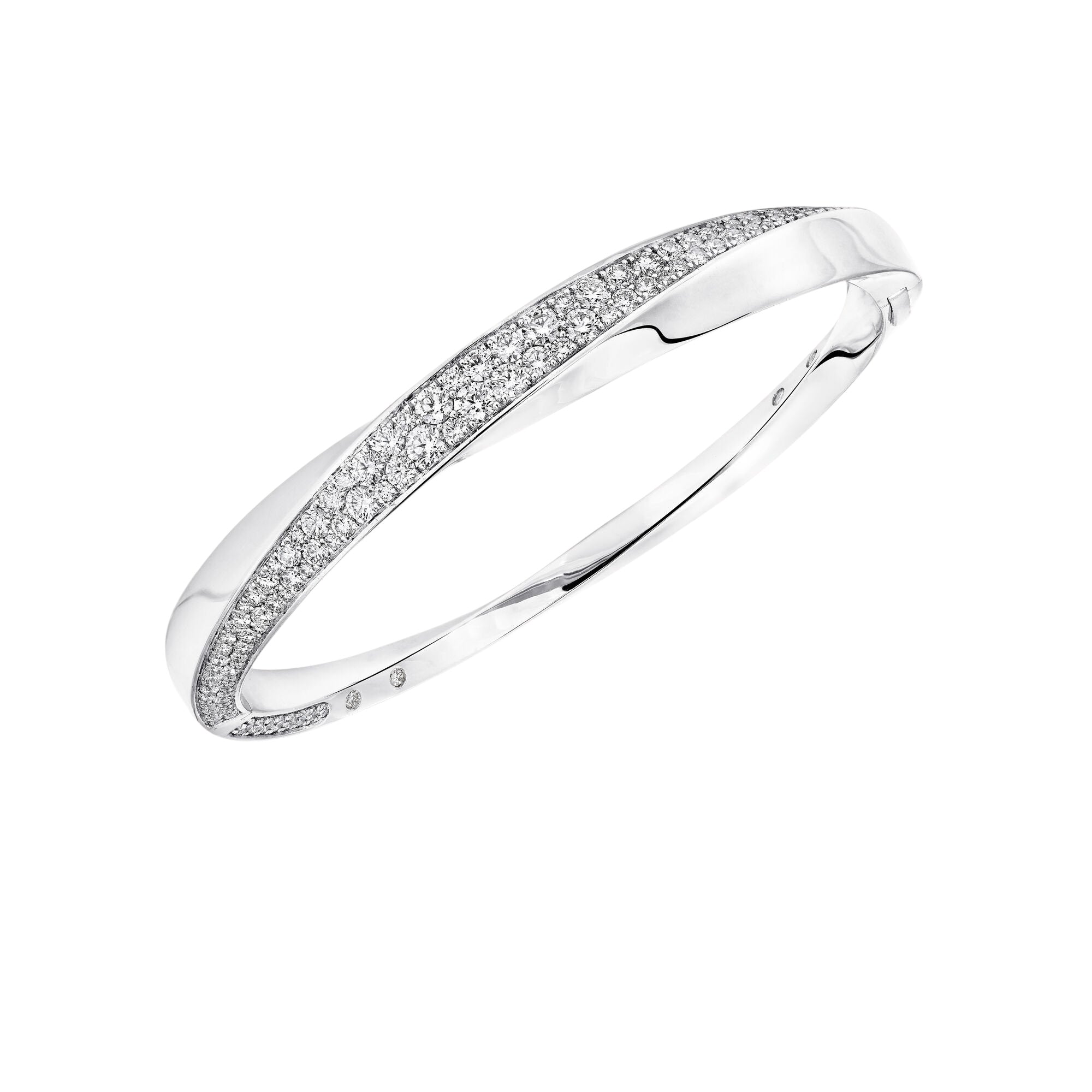 Spiral Diamond Bangle