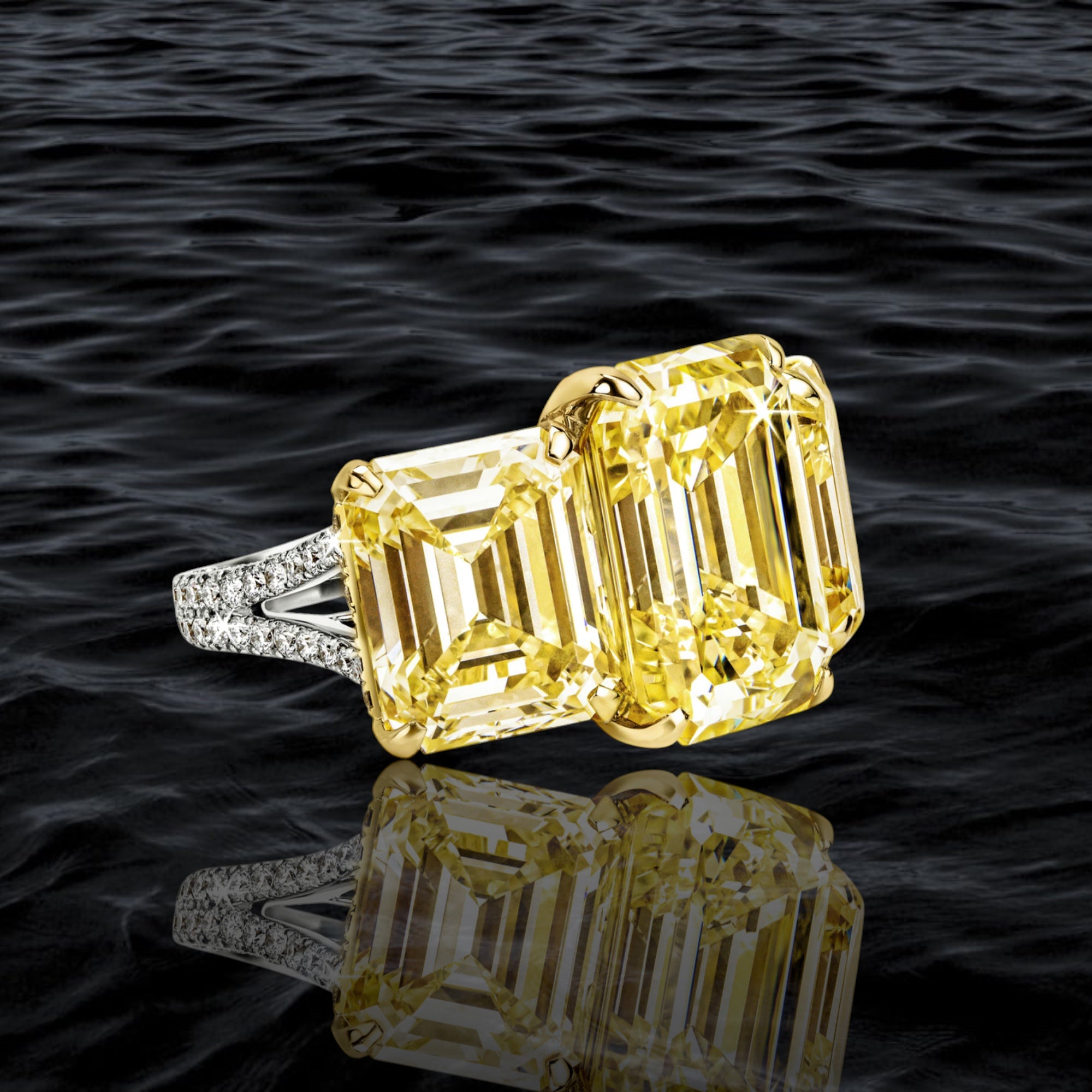 Radiant Three- Stone Glow Ring