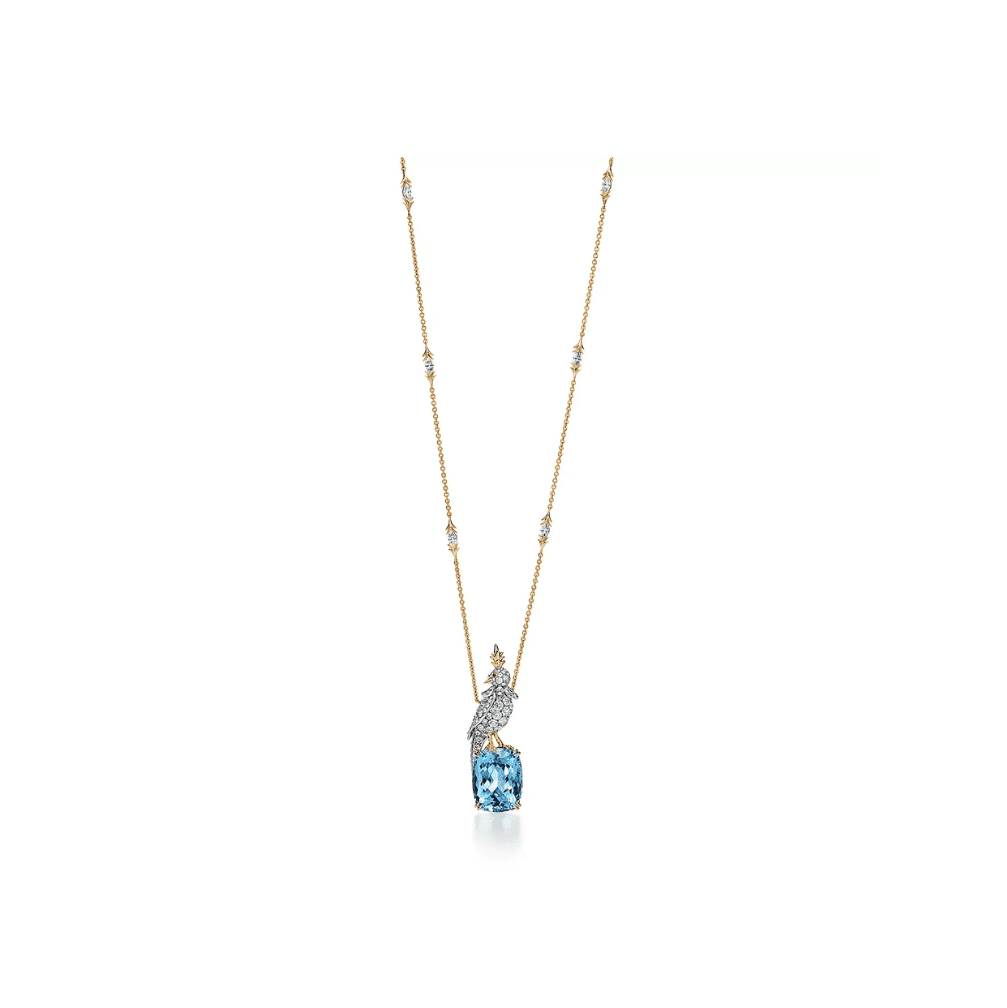 The Enchanted Perch Necklace - Blue - ANJewels