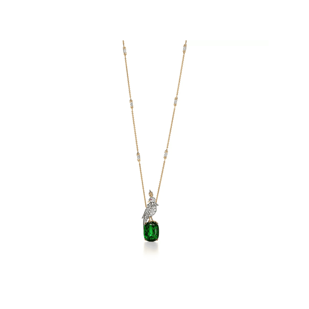 The Enchanted Perch Necklace - Green - ANJewels