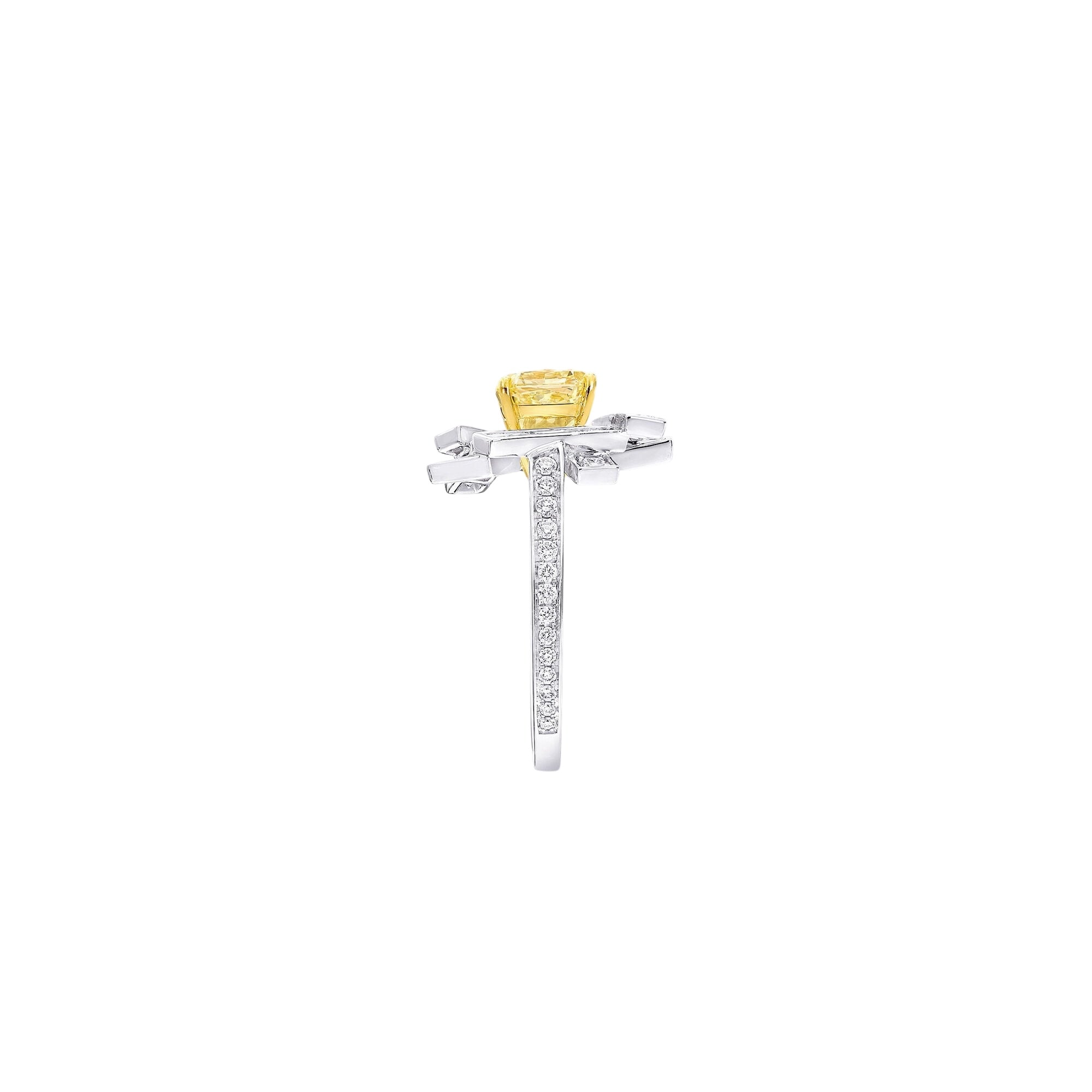 Abstract Diamond Cocktail Ring