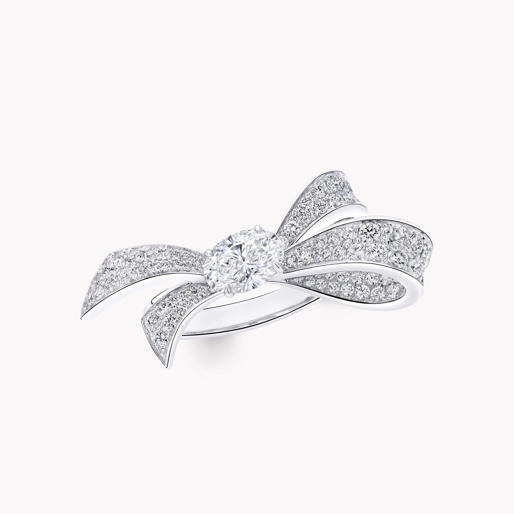 Diamond Bow Cocktail Ring