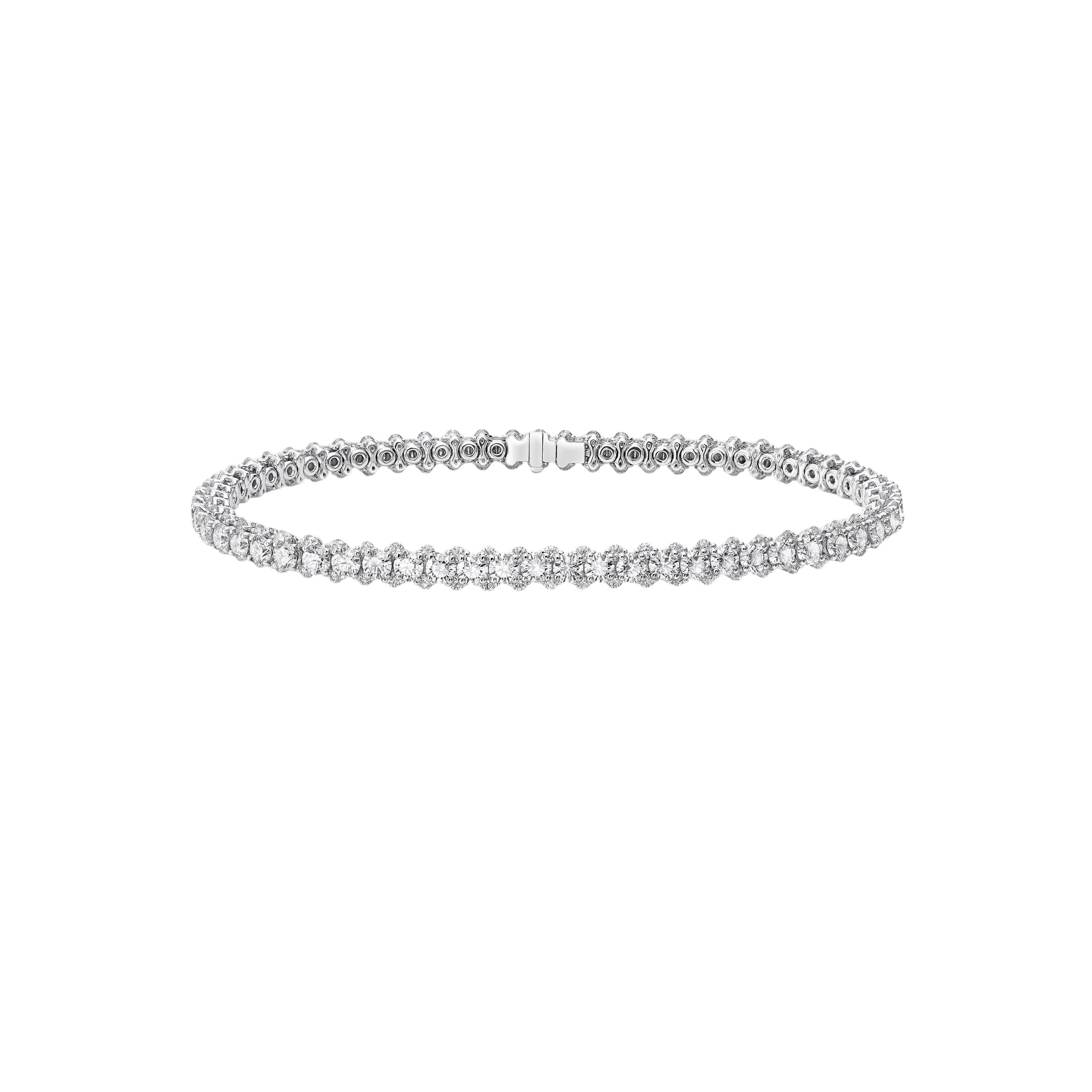 Triple Row Diamond Bracelet