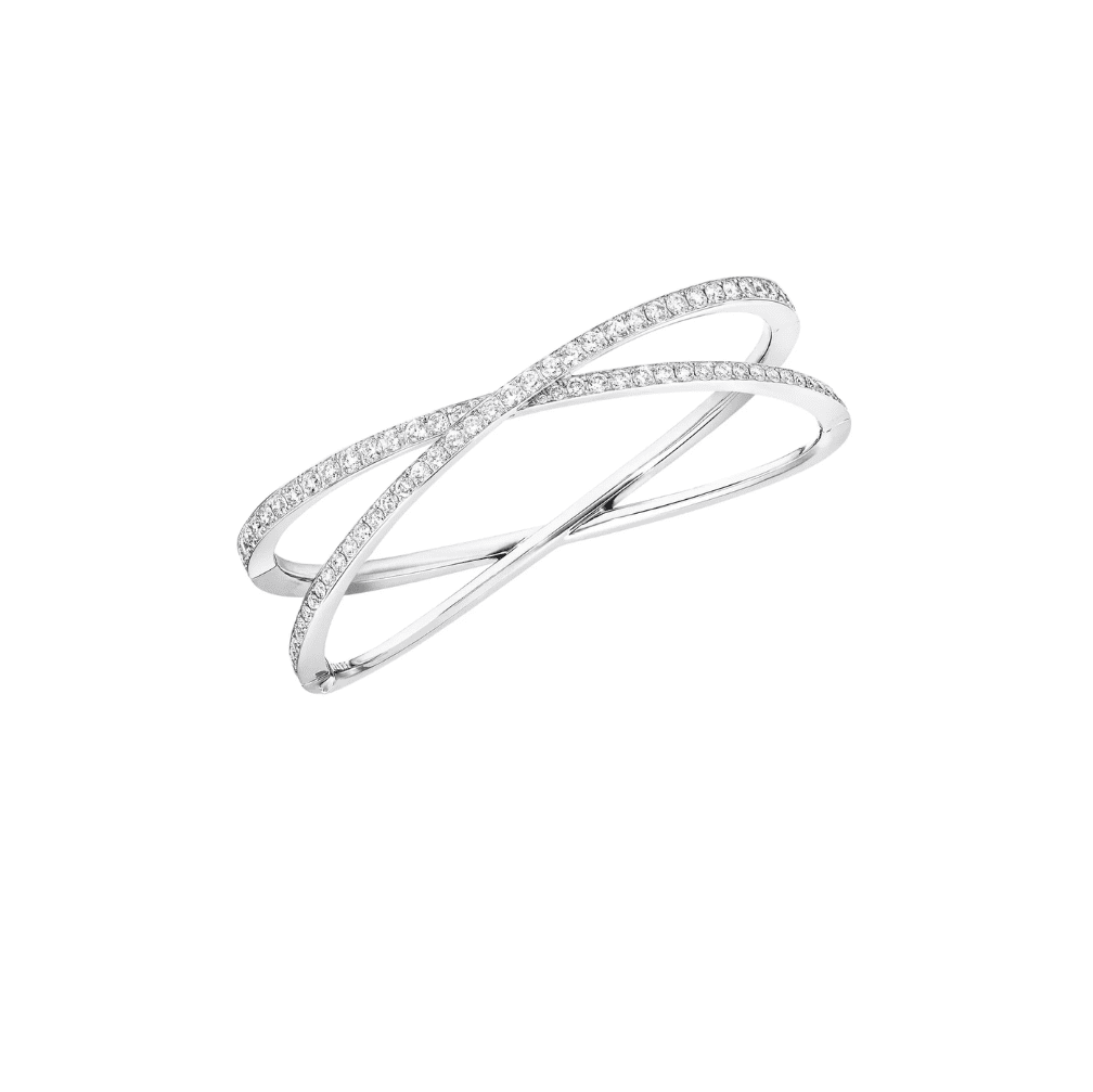 Twist Pavé Diamond Bangle - ANJewels